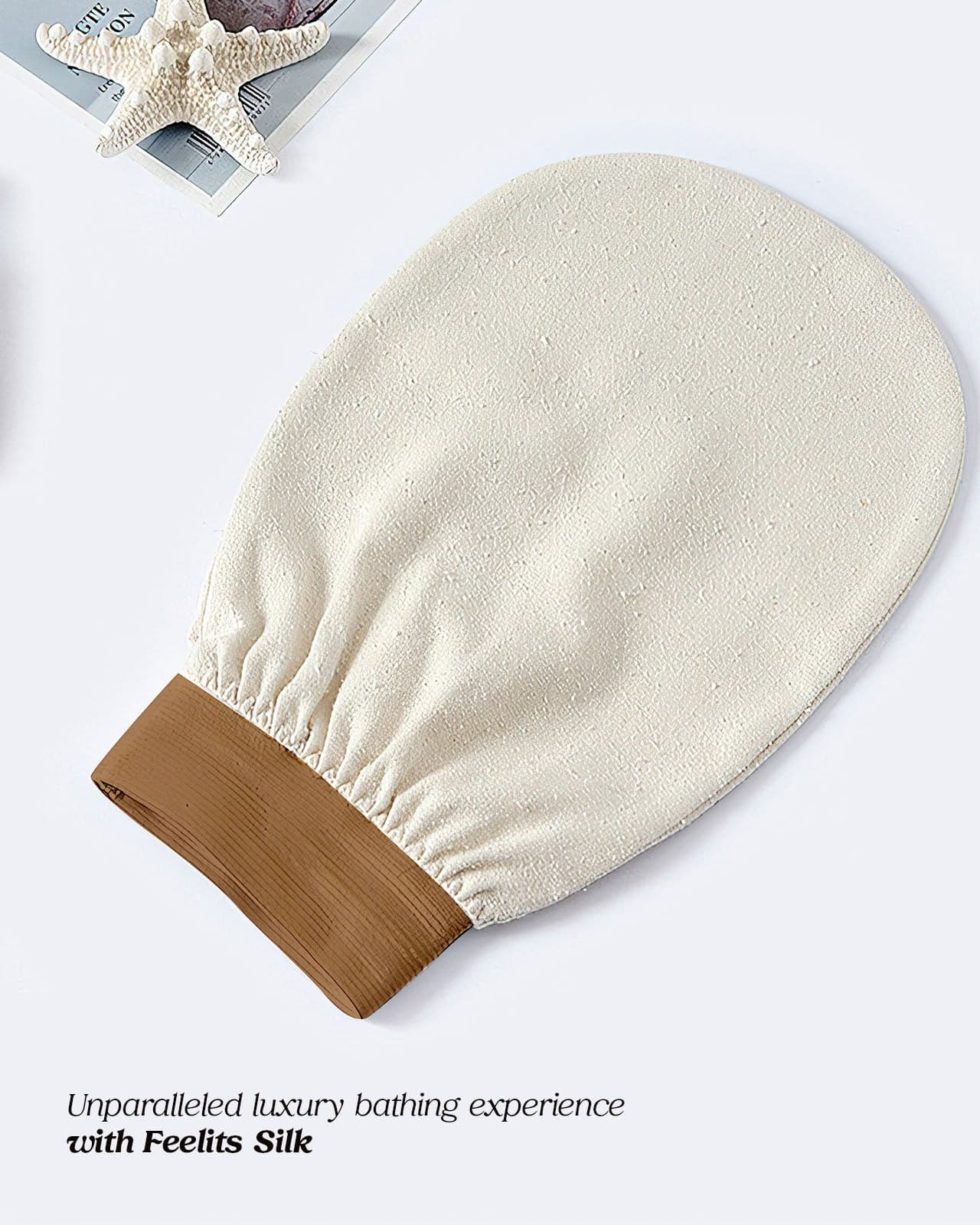 Mulberry Silk body mitt Natural Smooth Skin Exfoliating Body Mitt