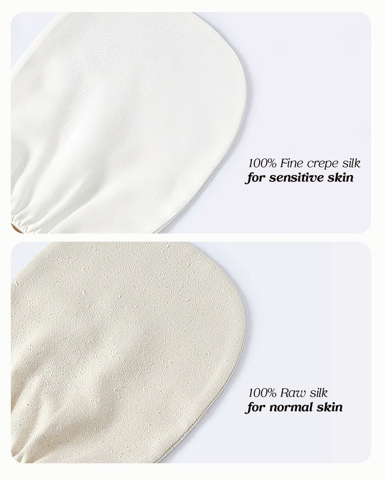 Mulberry Silk body mitt Natural Smooth Skin Exfoliating Body Mitt