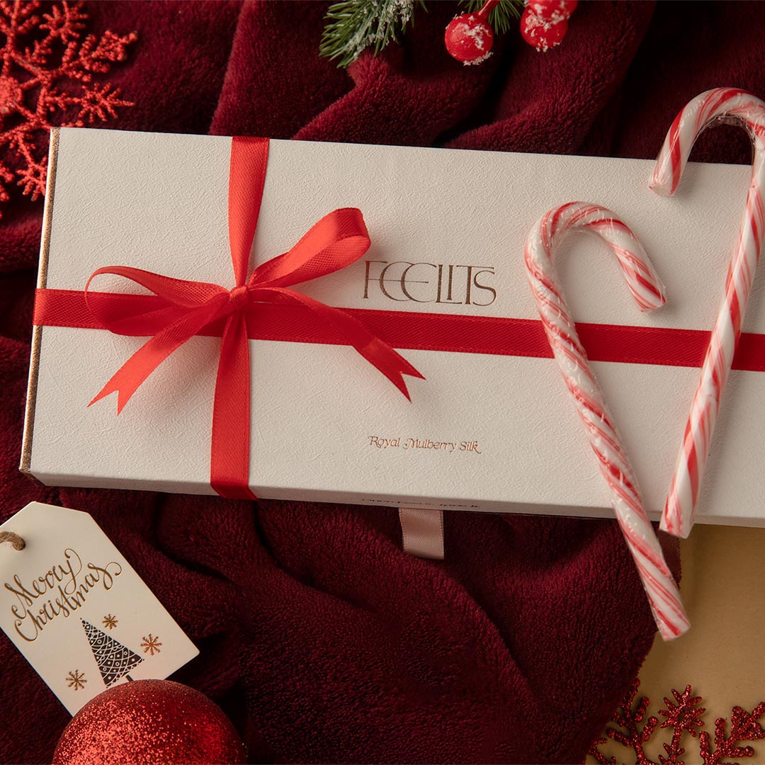 FEELITS 100% Royal Mulberry Silk Christmas Holiday Dream gift Perfect Gift Best gift