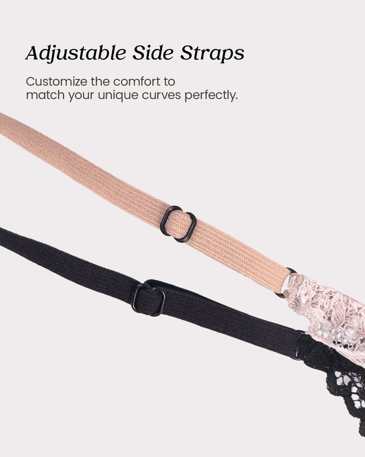 100% Mulberry Silk Thongs for Women, Sexy Shiny Silk Satin G - String Panties with Adjustable Ties, Cheeky T - back - FEELITS