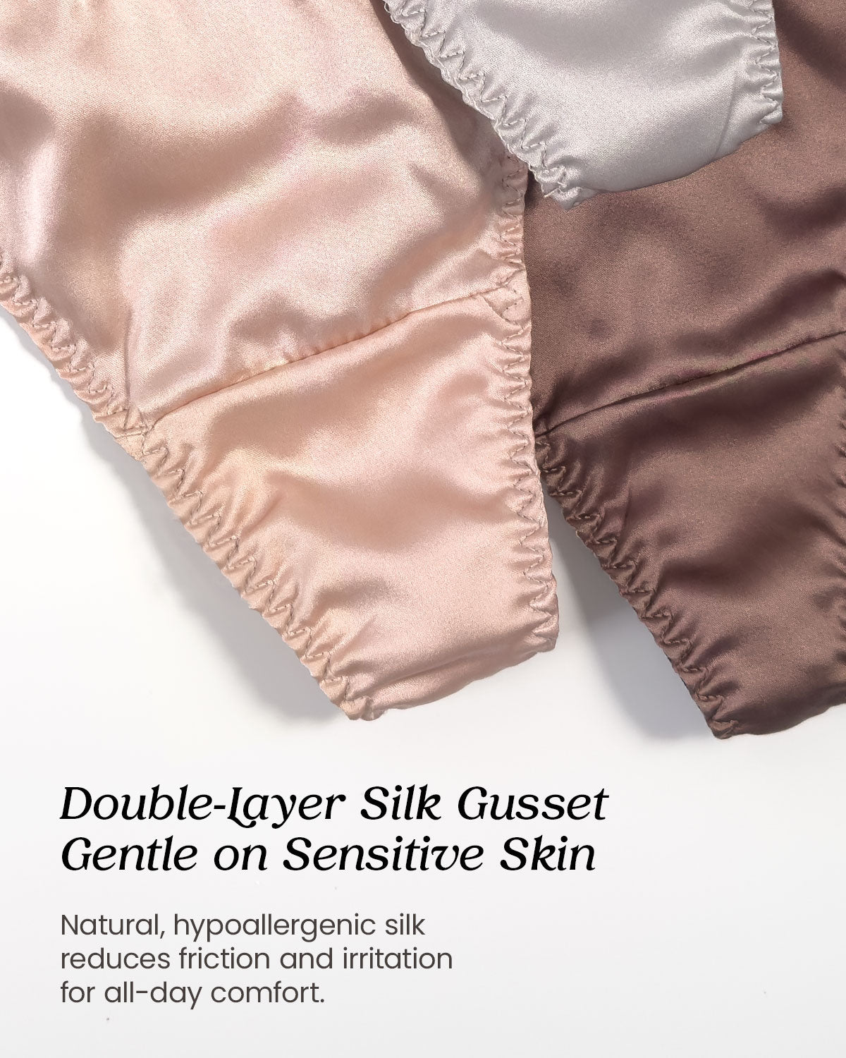 FEELITS TH01 Silk V-Front G-String Panties – 100% Mulberry Silk, Adjustable Ties - FEELITS