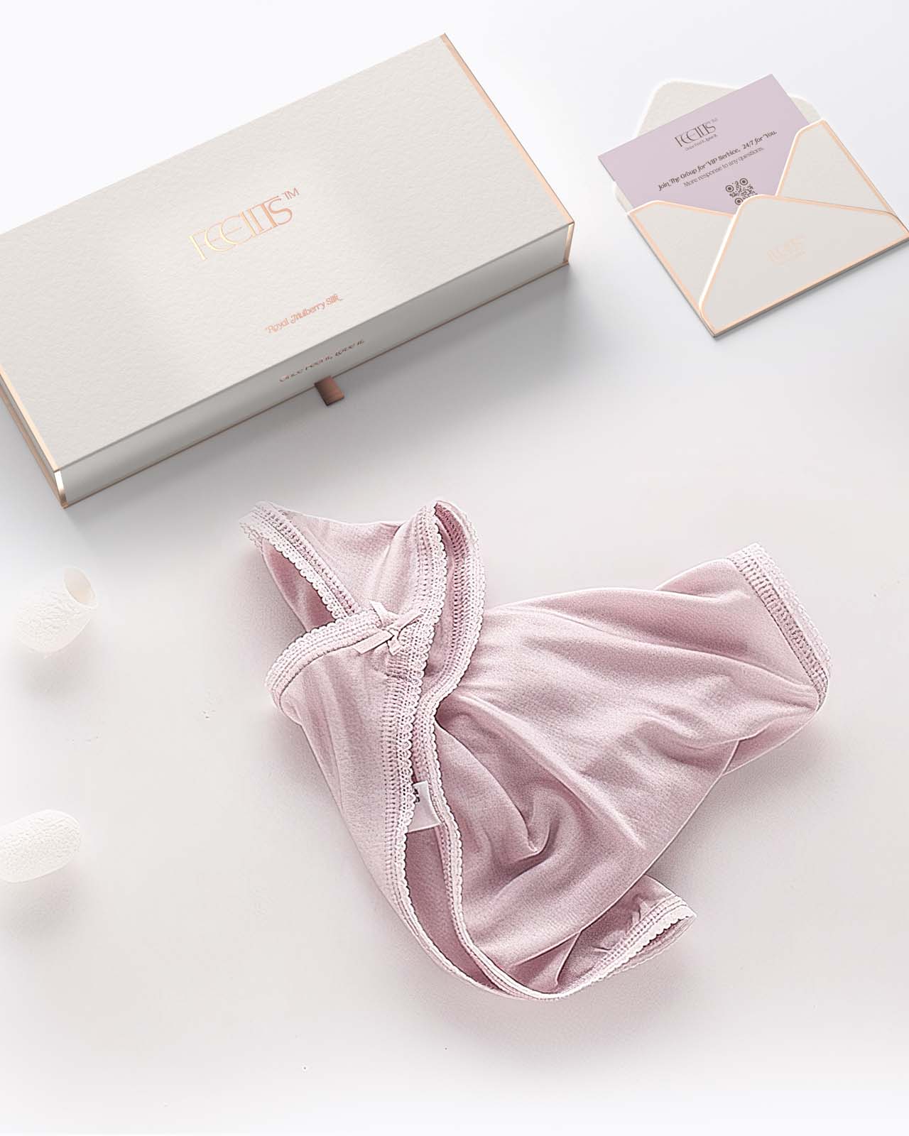 FEELITS Silk Knitted Bikini silk panties For Women