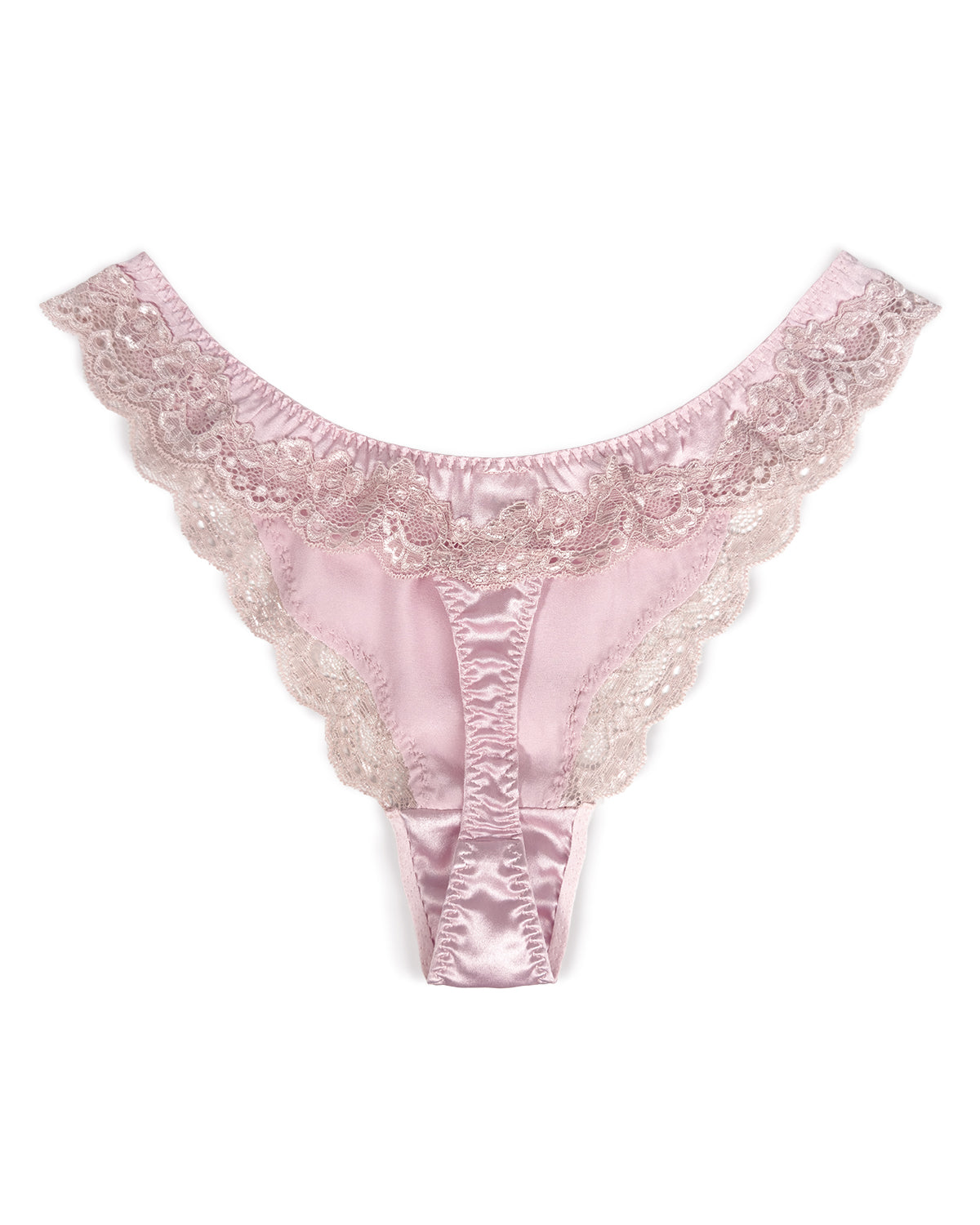 FEELITS Mulberry Silk Lace Fitness T-Back Thong Panties – Seamless, Low-Rise, Sensual Mulberry Silk Lingerie for Women, Perfect Under Yoga & Fitted Wear