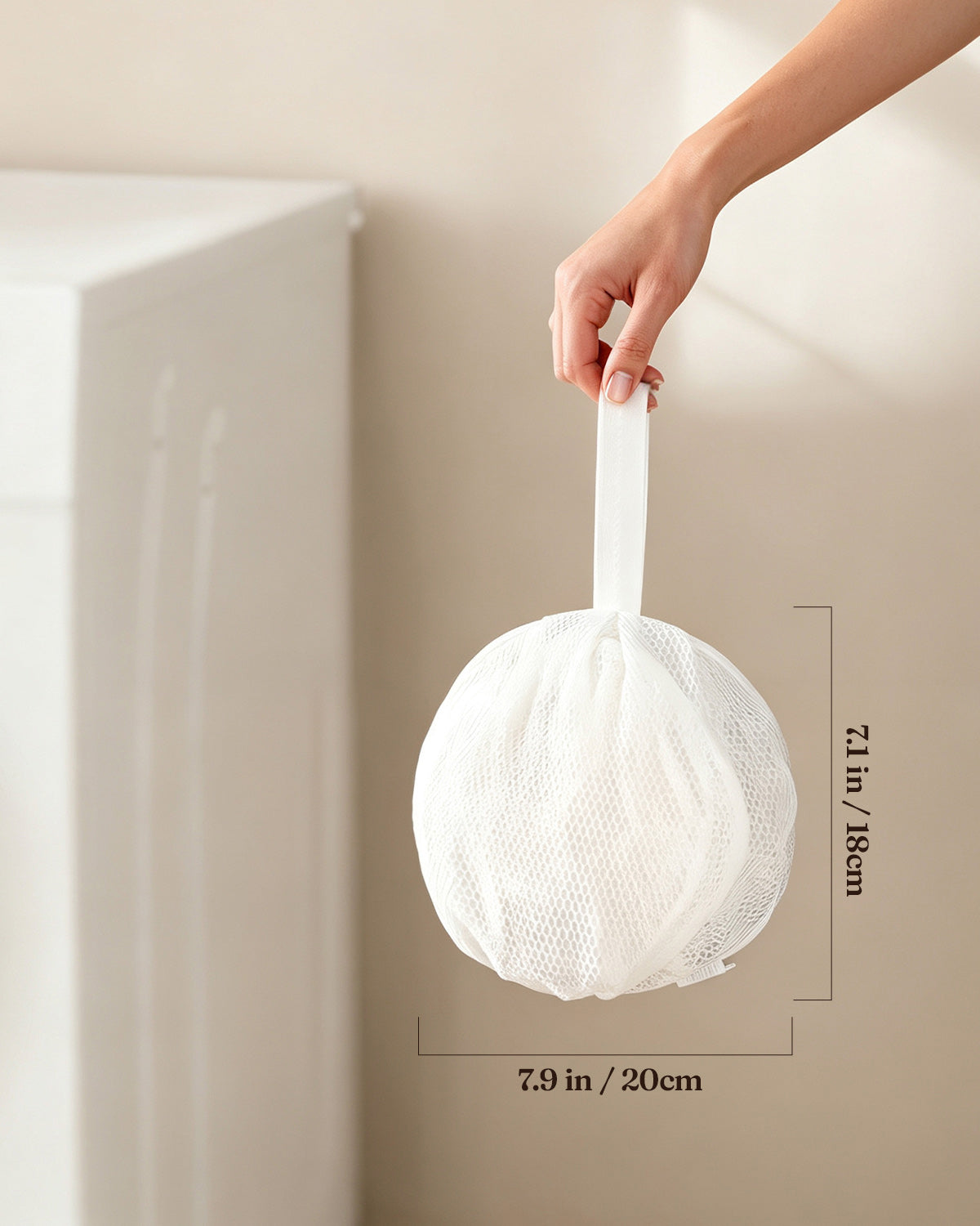 FEELITS AC03 3D Bra Laundry Bag - Structured Mesh Wash Bag for Silk Bras, Anti-Tangle & Shape-Protecting