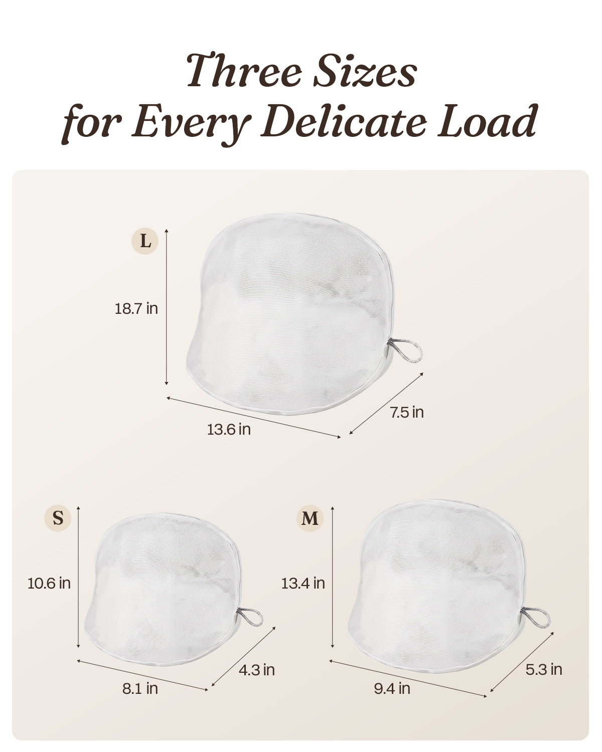 FEELITS AC04 Shell-Shaped Laundry Bag for Delicates – Structured Mesh Wash Bag for Silk Underwear & Clothing, Available in 3 Sizes