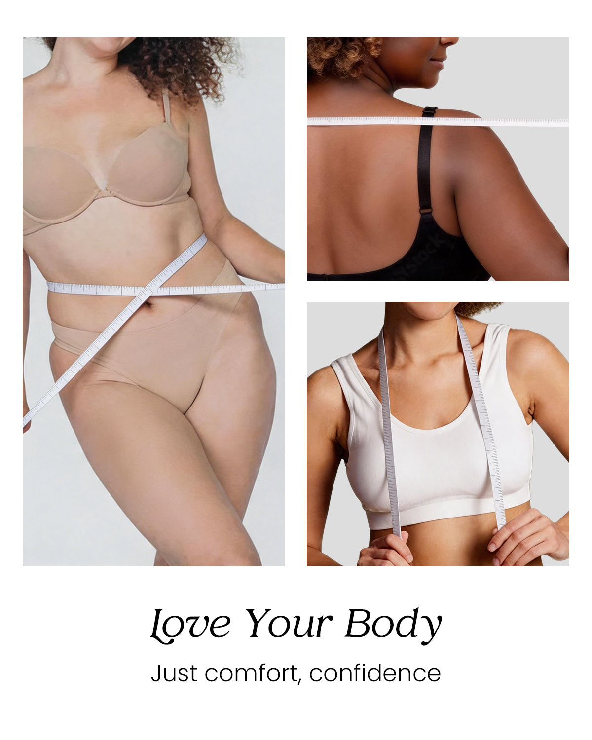 Feelits Self Love Heart Measuring Tape – Dual CM/Inch Body Tape for Better Clothing & Underwear Fit