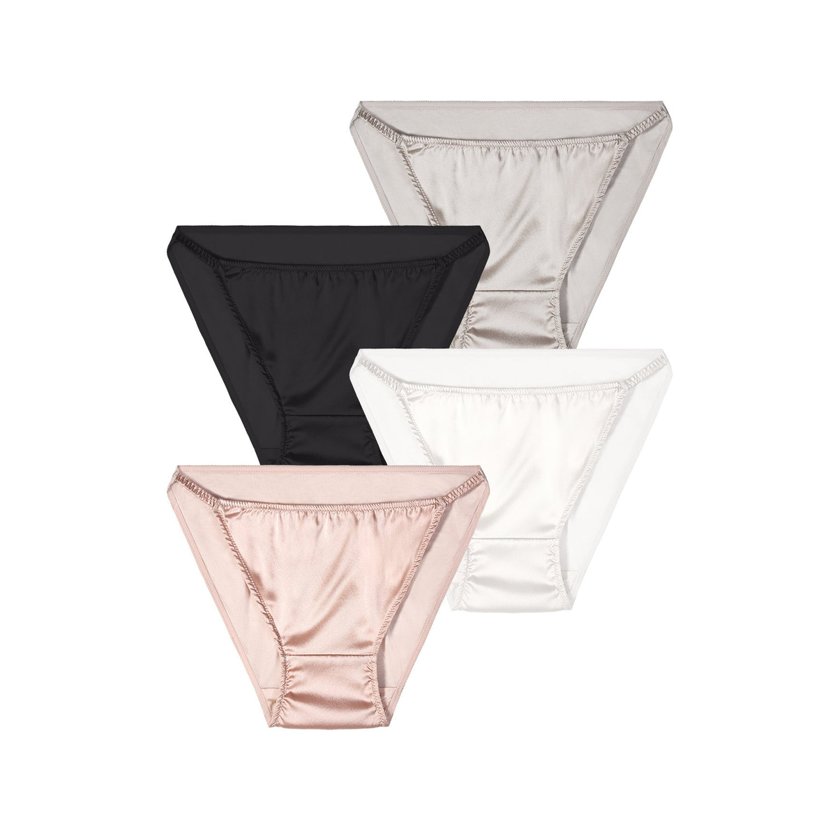 FEELITS KN06 four-pack in grey, black, white and pink, full product view