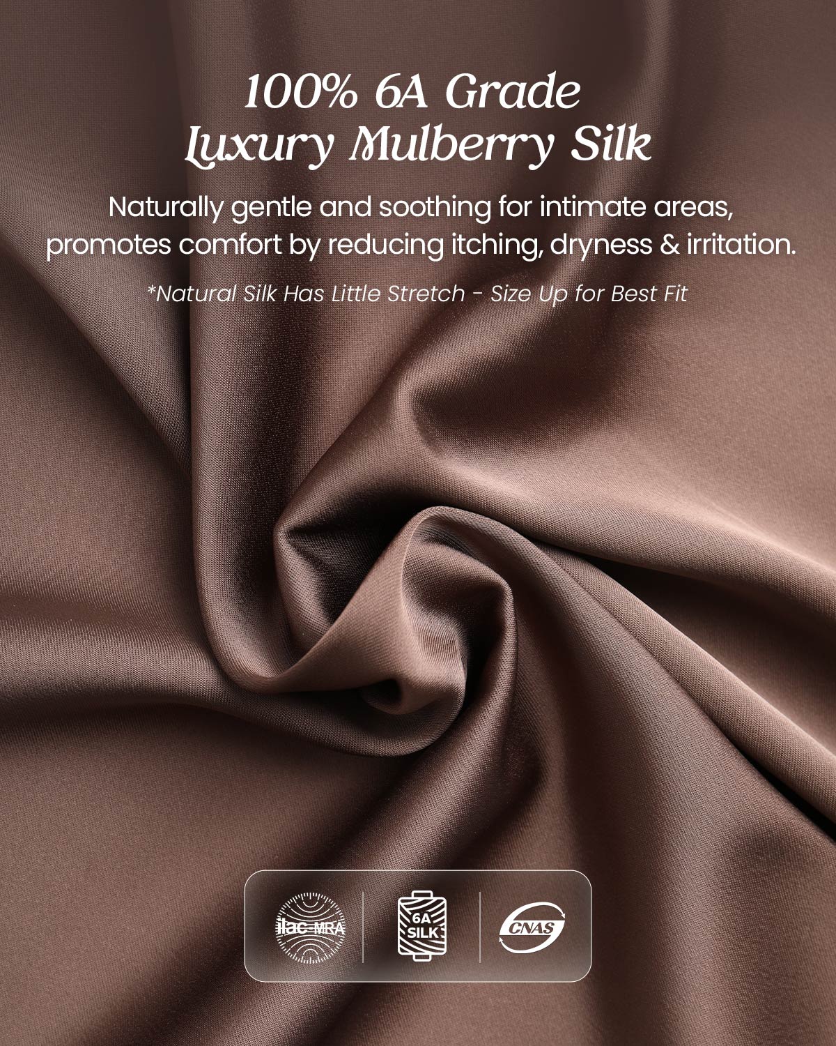 100% Mulberry Silk Thongs for Women, V-Front & Adjustable Ties, Sexy Silk Satin G-String Panties, Cheeky T-back