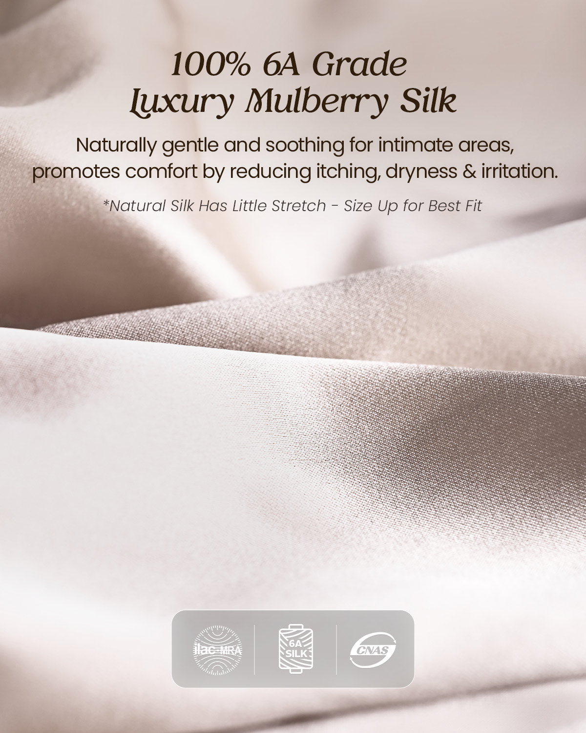 100% Mulberry Silk Thongs for Women, V-Front & Adjustable Ties, Sexy Silk Satin G-String Panties, Cheeky T-back