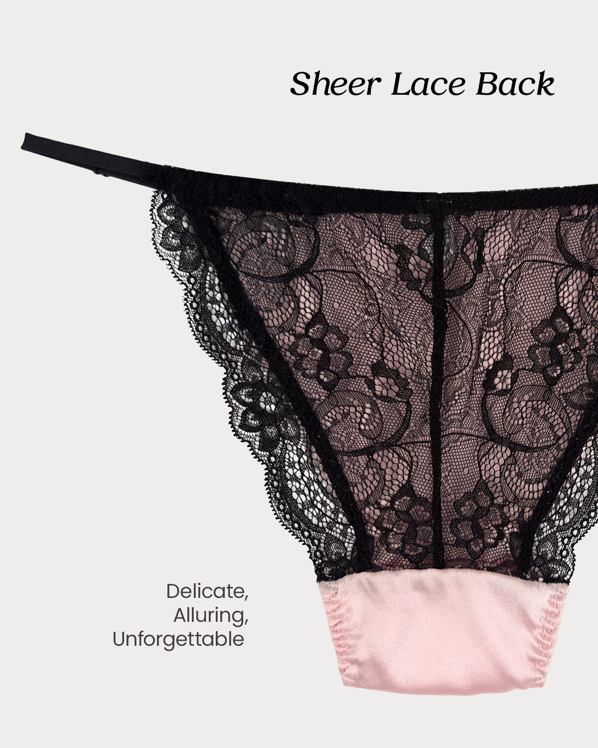 100% Mulberry Silk Underwear, Sexy Shiny Silk Satin String Bikini Panties for Women, Luxury Thong for Comfort