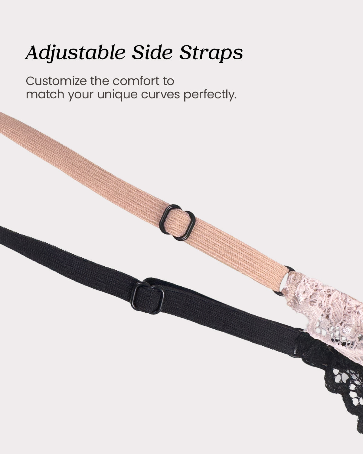 100% Mulberry Silk Thongs for Women, Sexy Shiny Silk Satin G-String Panties with Adjustable Ties, Cheeky T-back