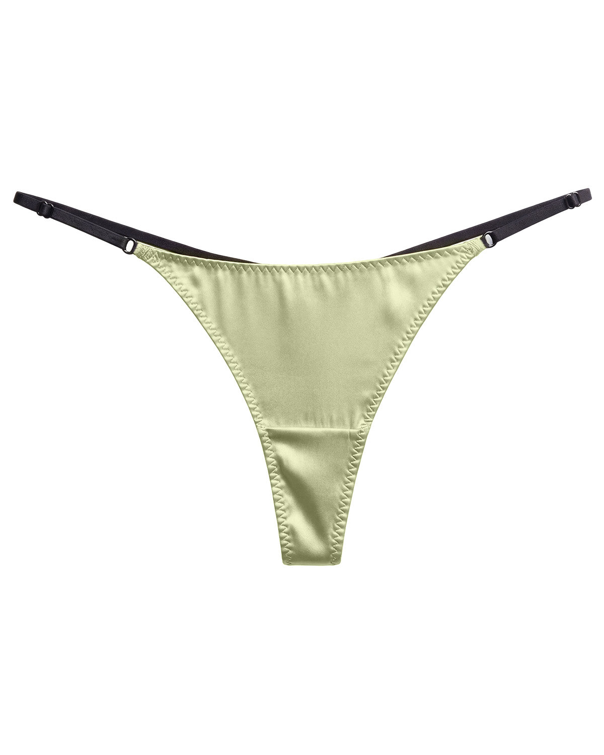 FEELITS TH11 Silk Mid-Rise T-Back Thong Panties – 100% Mulberry Silk, Smooth & Adjustable - FEELITS