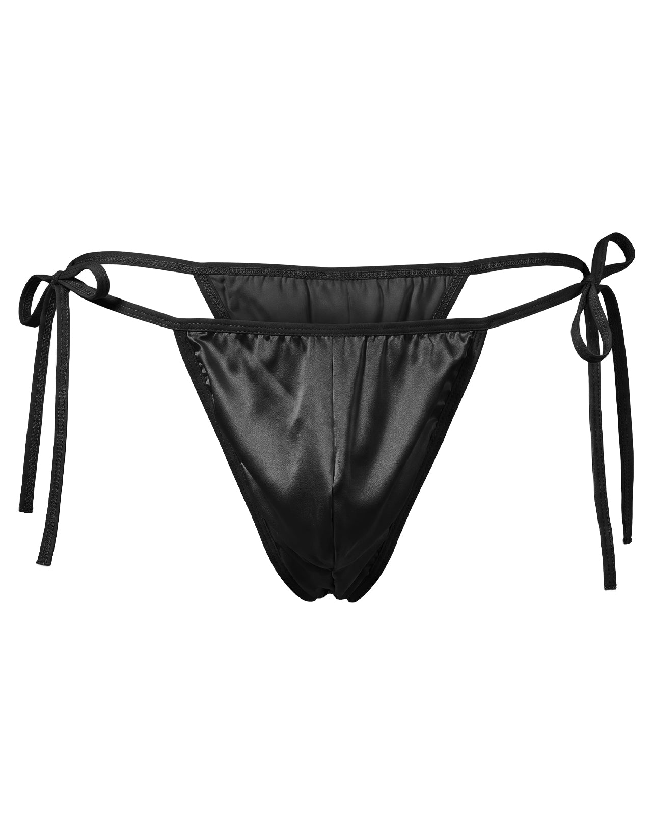 THM04 men's silk thong underwear with smooth mulberry silk front | FEELITS