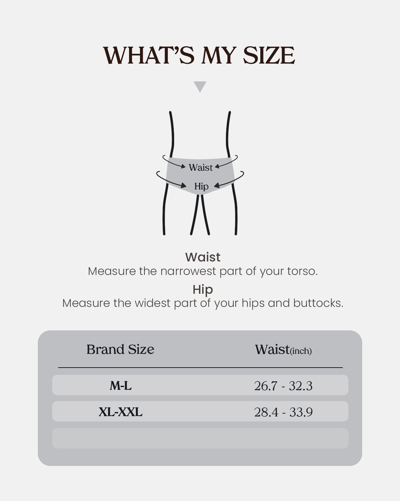 THM04 men's silk thong size guide with waist and hip measurements | FEELITS
