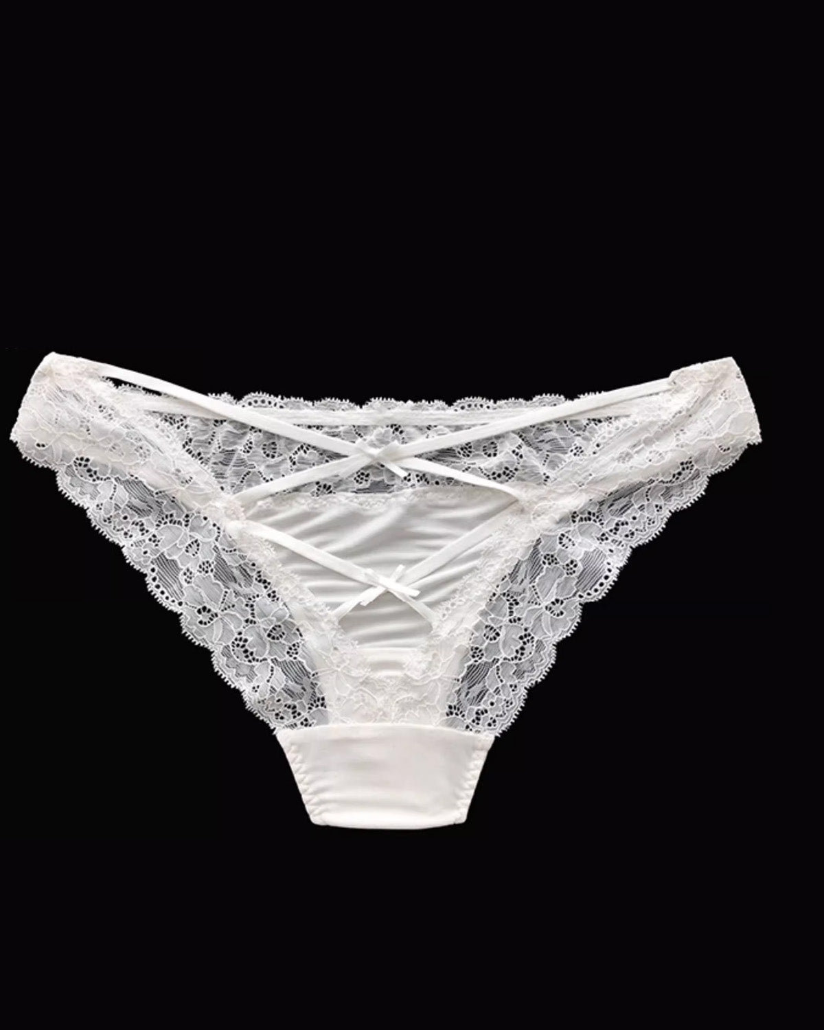 FEELITS 100% Mulberry Silk Bikini Panties – Low - Rise Lace Sheer Briefs for Women - FEELITS