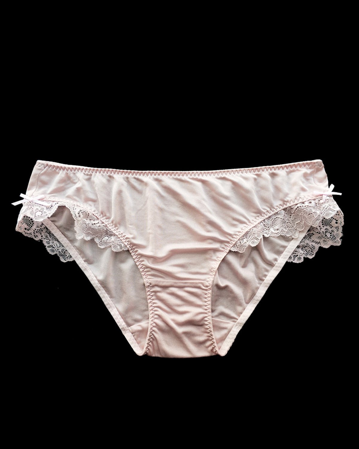 FEELITS 100% Mulberry Silk Briefs for Women – Low - Rise Lace Trim Panties, 6A Grade Silk, Soft & Breathable - FEELITS