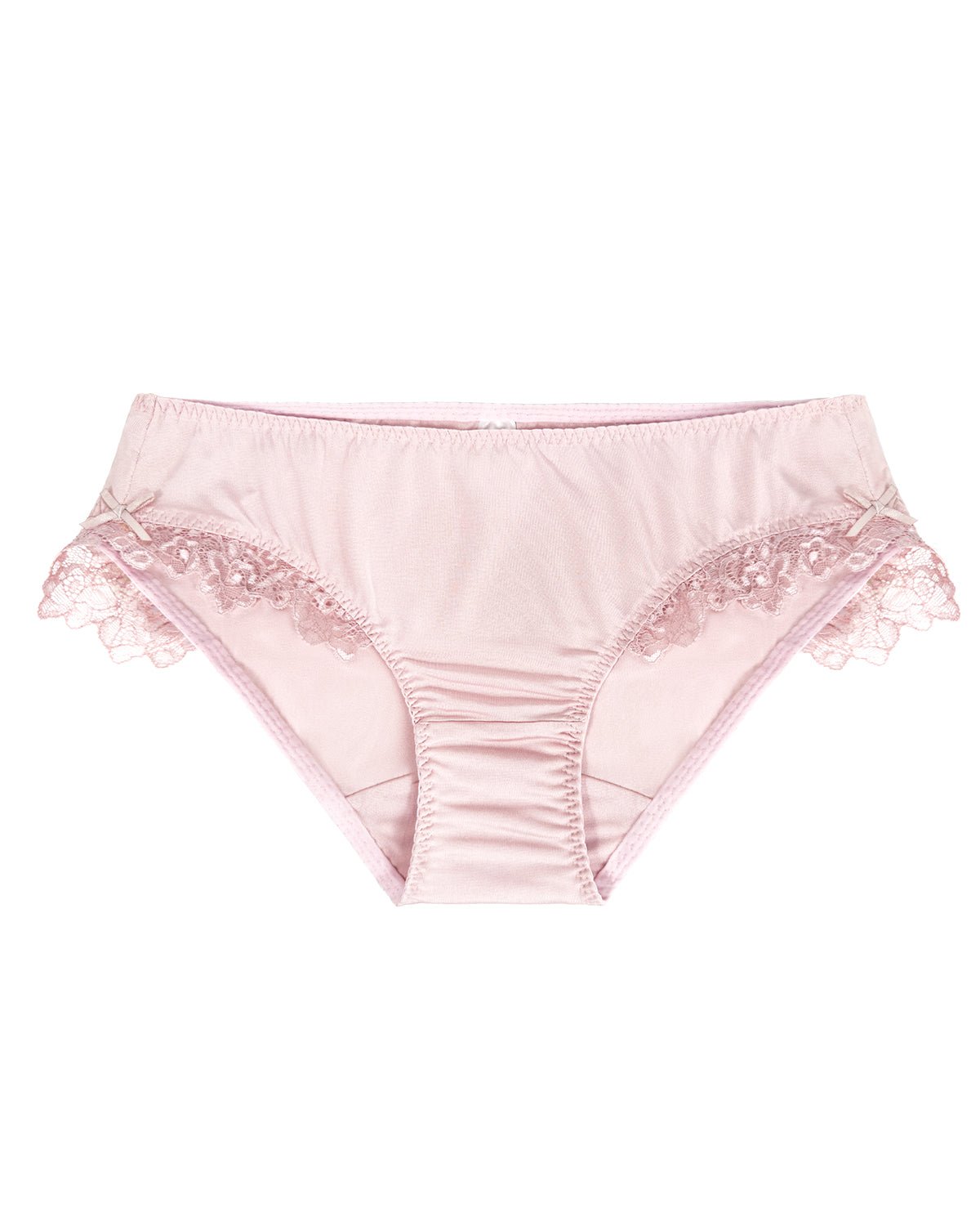 FEELITS 100% Mulberry Silk Briefs for Women – Low - Rise Lace Trim Panties, 6A Grade Silk, Soft & Breathable - FEELITS