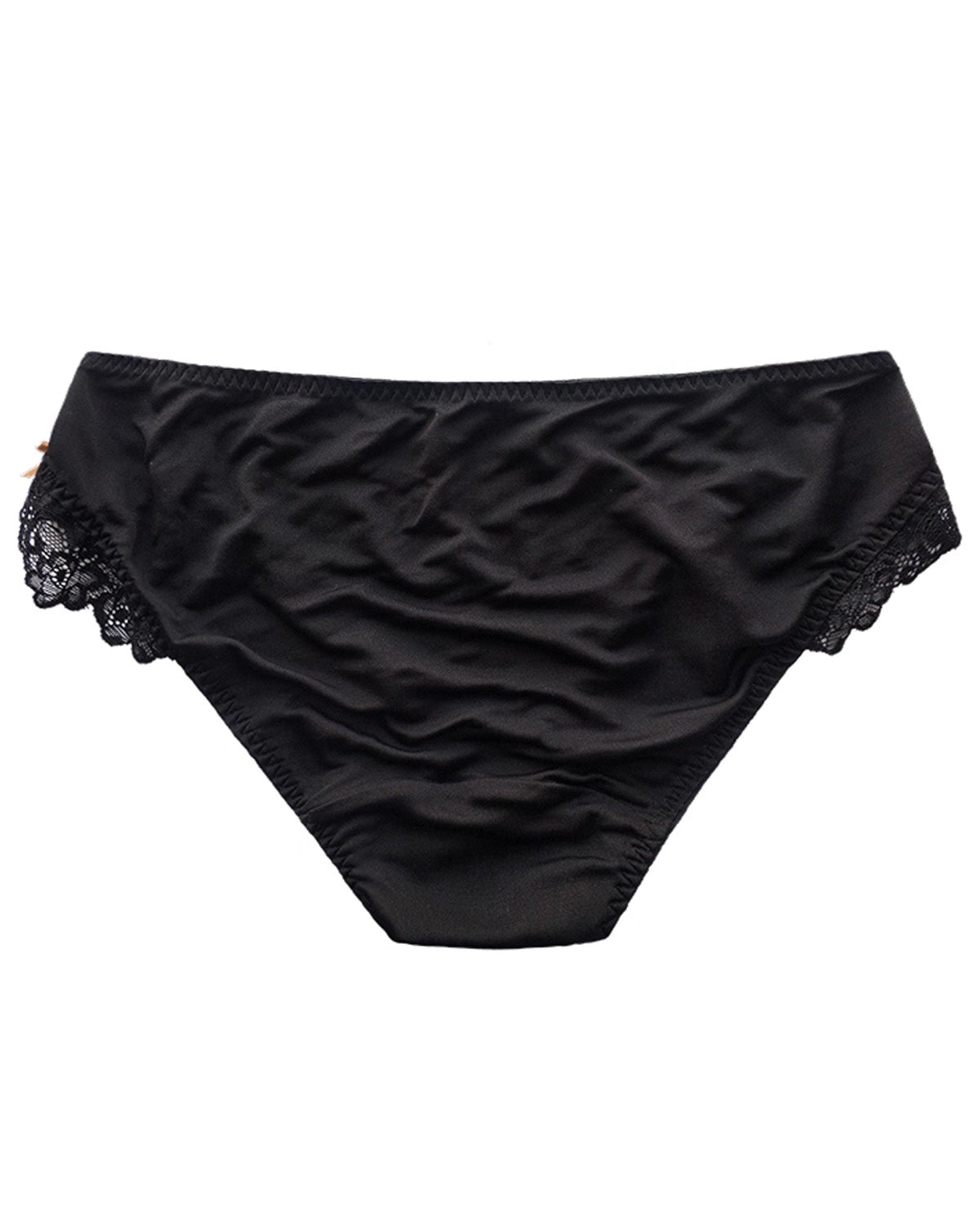 FEELITS 100% Mulberry Silk Briefs for Women – Low - Rise Lace Trim Panties, 6A Grade Silk, Soft & Breathable - FEELITS