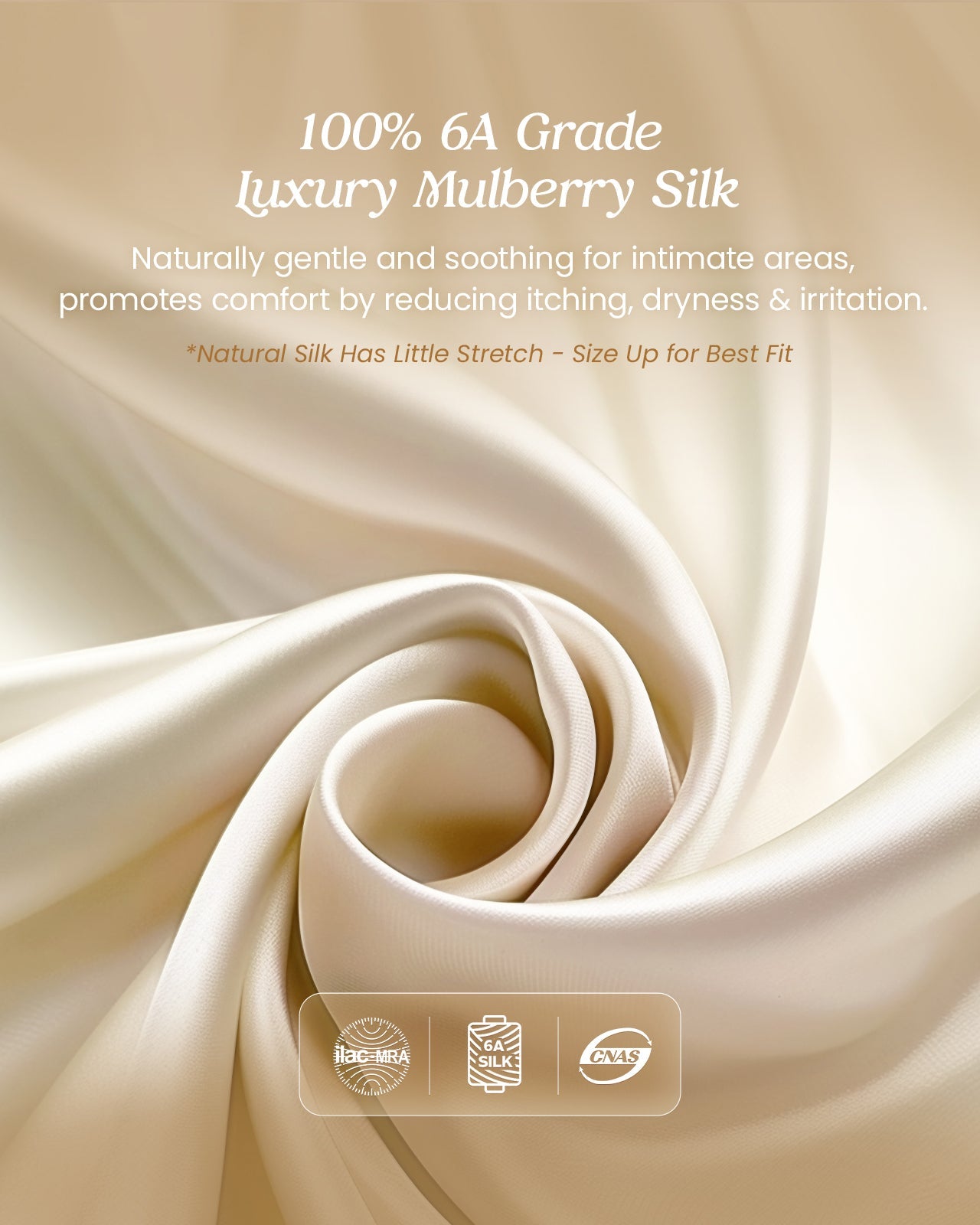 FEELITS 100% Mulberry Silk Panties, Satin Finish Silk Classic Bikini Underwear for Women, Ultra Breathable Hipster - FEELITS