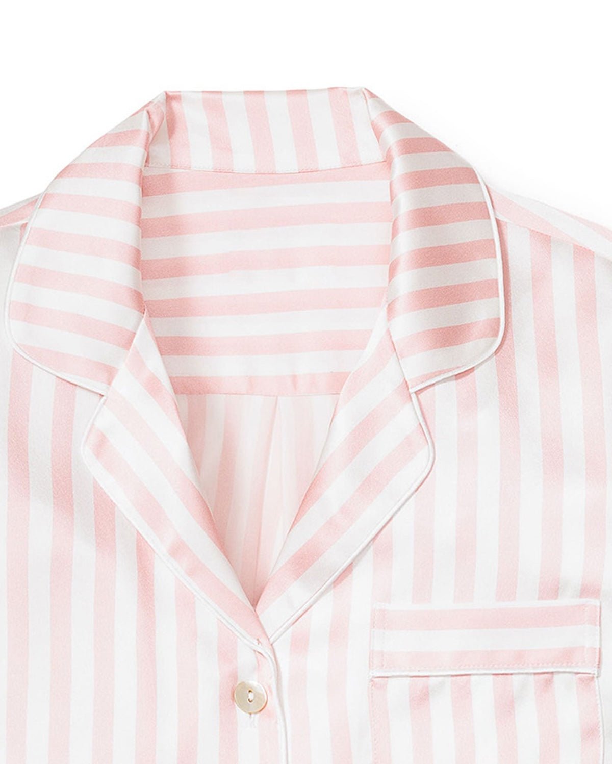 FEELITS 100% Mulberry Silk Striped Pajama Set | Short - Sleeve & Shorts Loungewear for Women - FEELITS