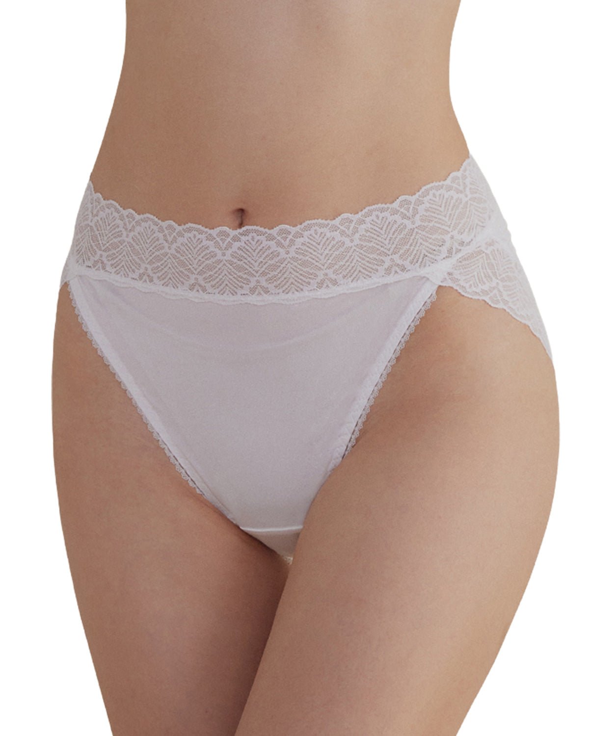 FEELITS 100% Mulberry Silk Underwear, High Rise Bikini Silk Panties, Sexy Lace Briefs for Women - FEELITS