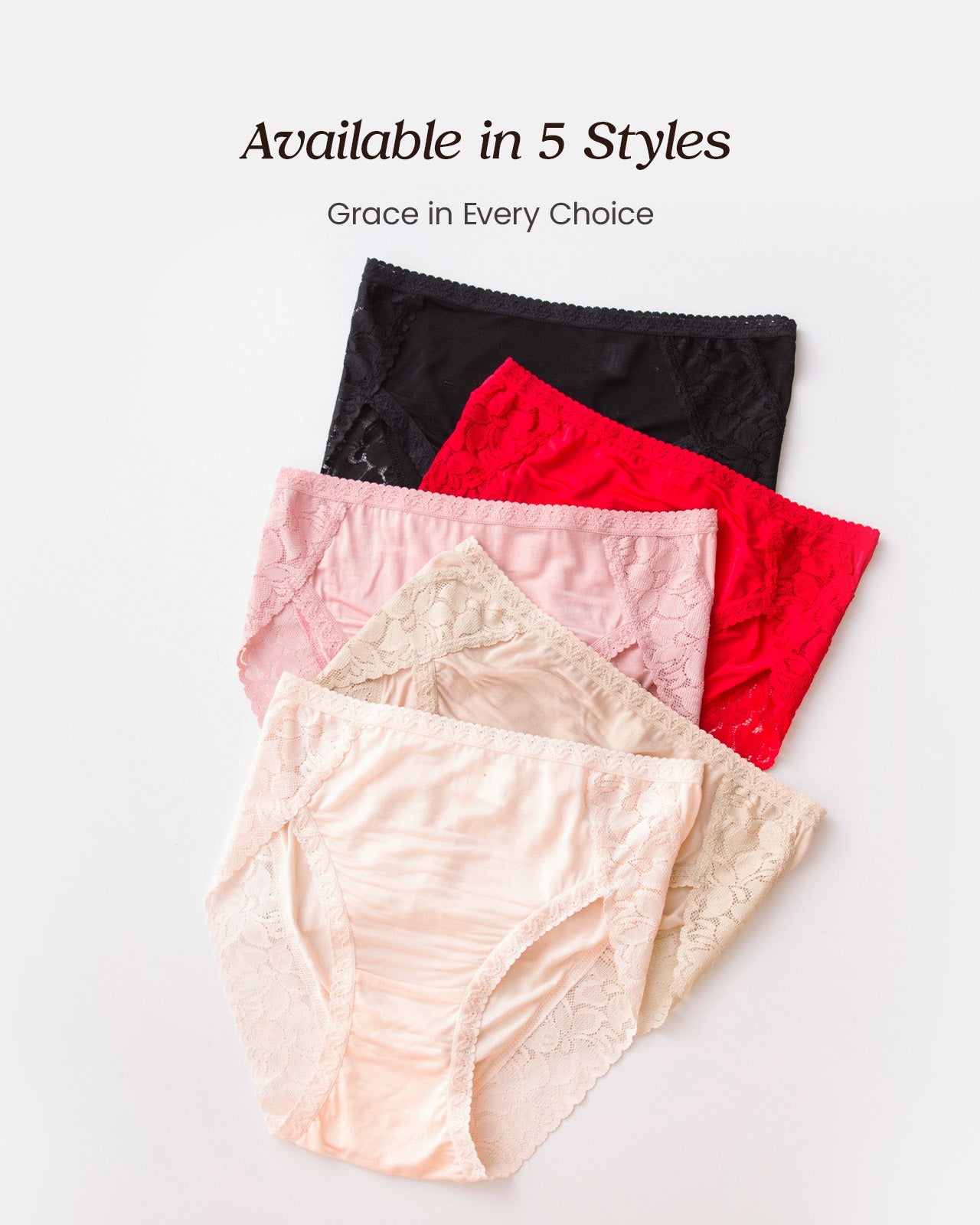 FEELITS 100% Mulberry Silk Underwear, Mid - Rise Lace Hipster Silk Panties for Women, Ultra Soft, Breathable & Quick - Dry - FEELITS