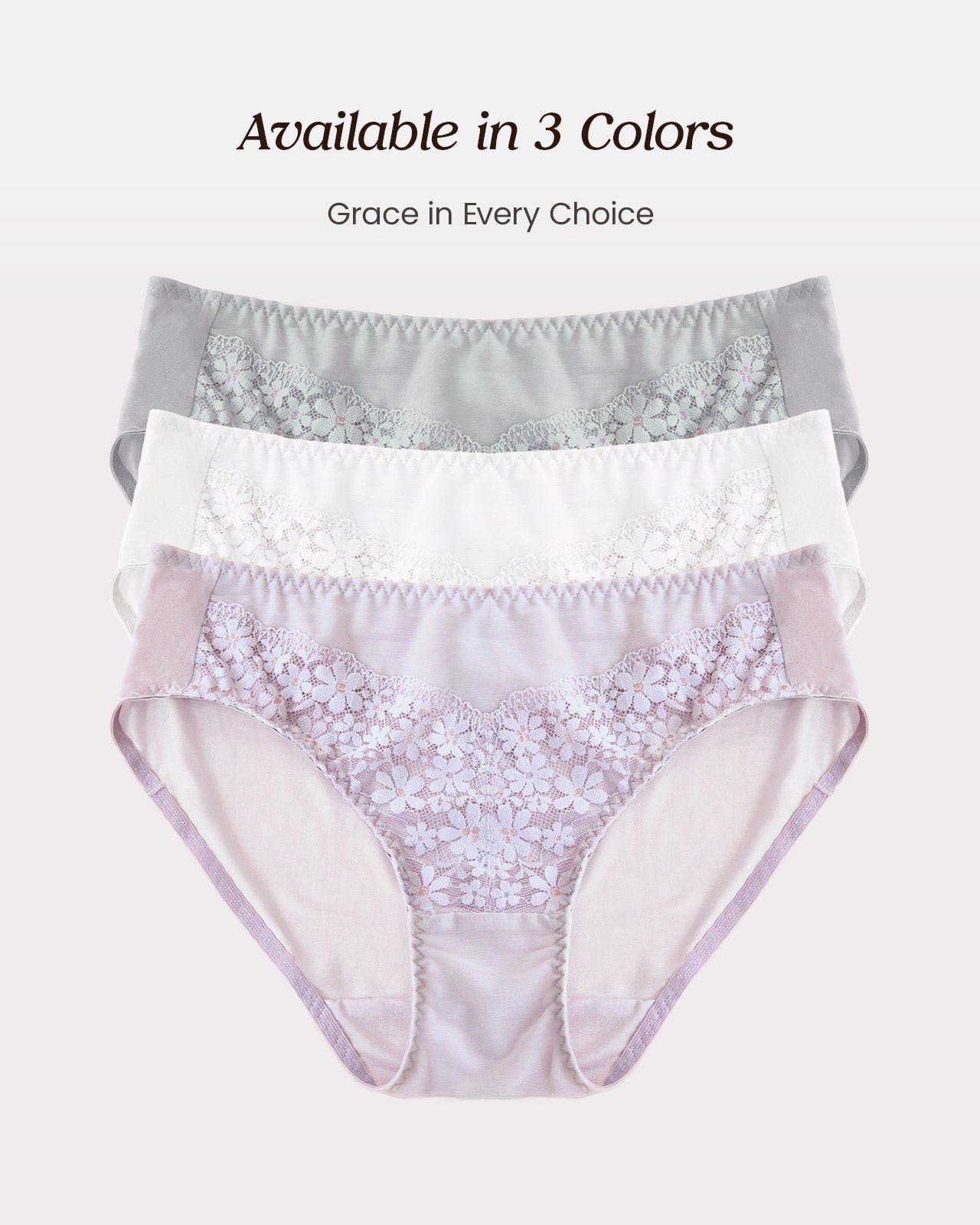 FEELITS 100% Mulberry Silk Underwear, Silk Floral Lace Hipster, Ultra Breathable Bikini Panties for Women - FEELITS