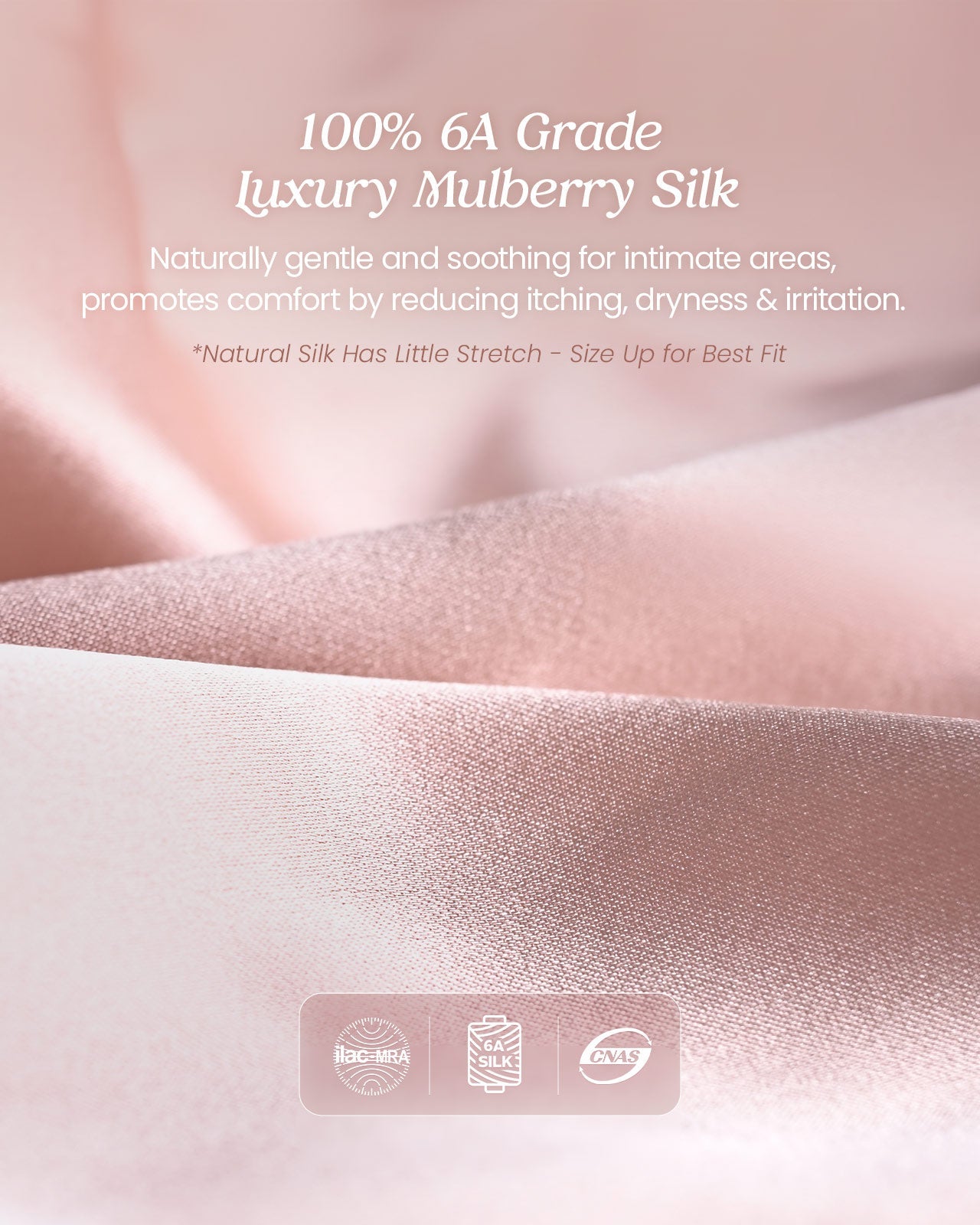 FEELITS 100% Mulberry Silk Underwear, Silk Satin Mid Rise Bikini Panties, Cute Sexy Shiny Panties for Women - FEELITS