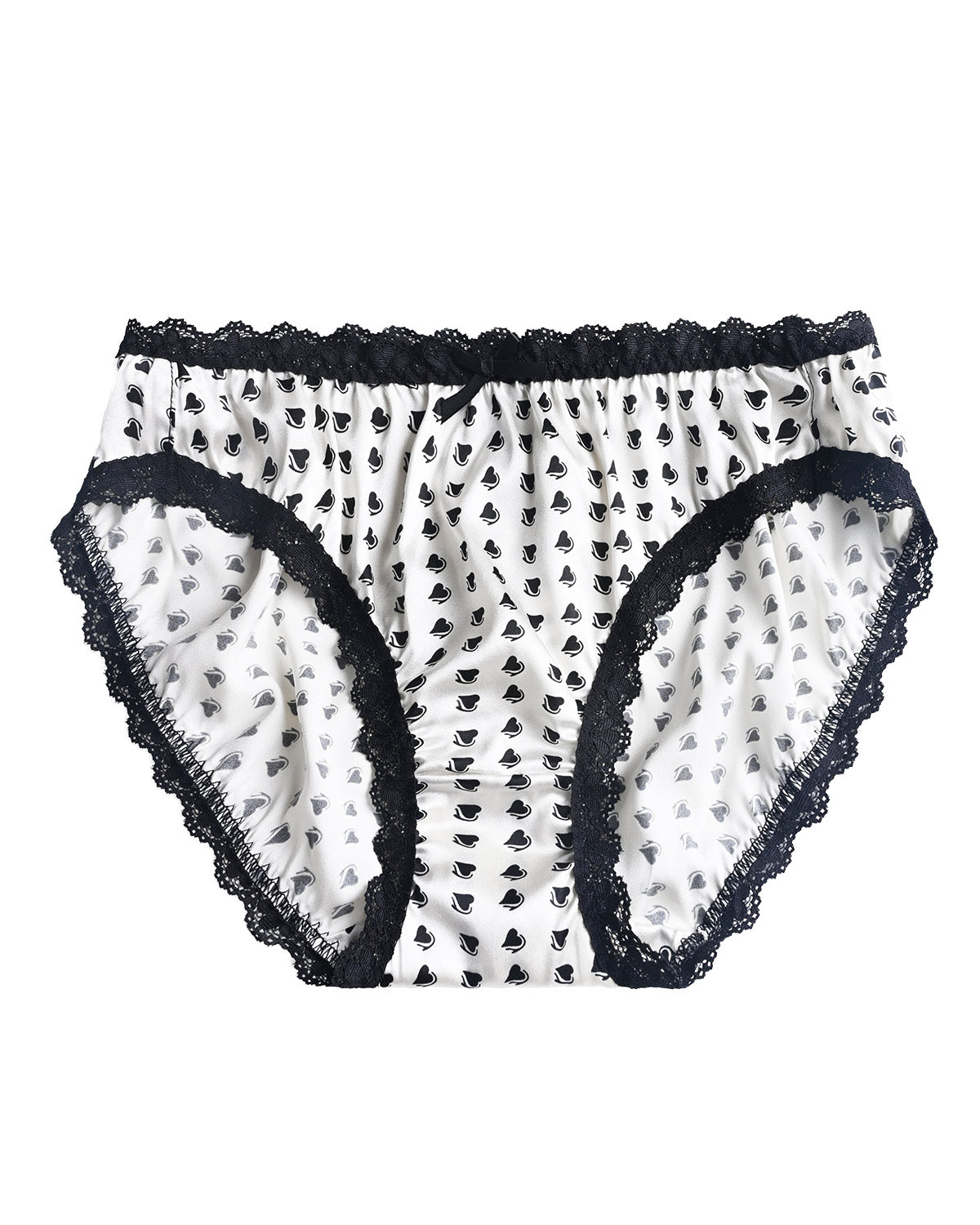 FEELITS 100% Mulberry Silk Underwear, Silk Satin Mid Rise Bikini Panties, Cute Sexy Shiny Panties for Women - FEELITS