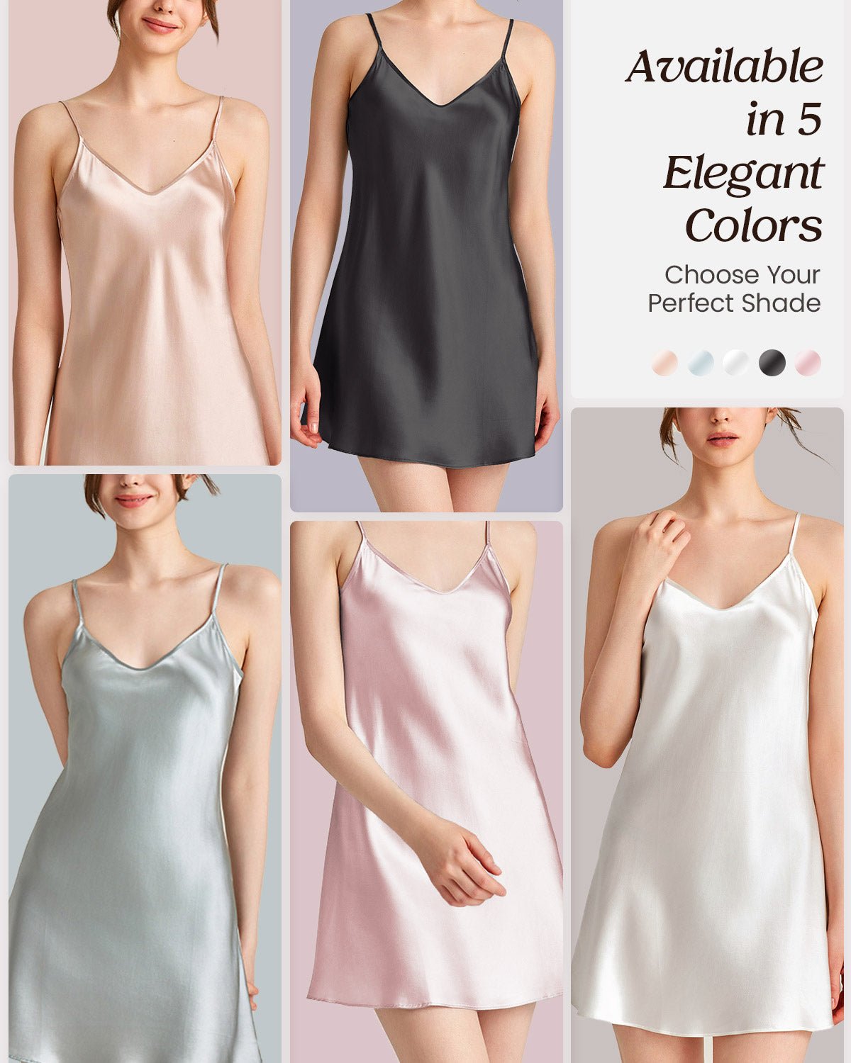 Feelits 6A Grade Mulberry Luxury Sexy Silk Nightgown - FEELITS