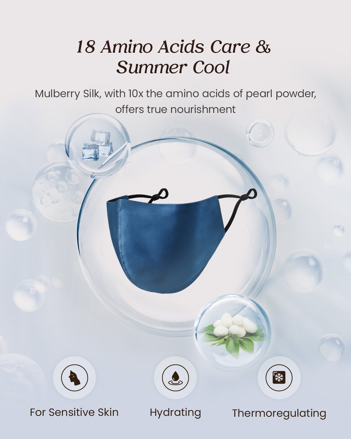 Feelits 6A Grade Mulberry Silk 3D Face Mask - FEELITS