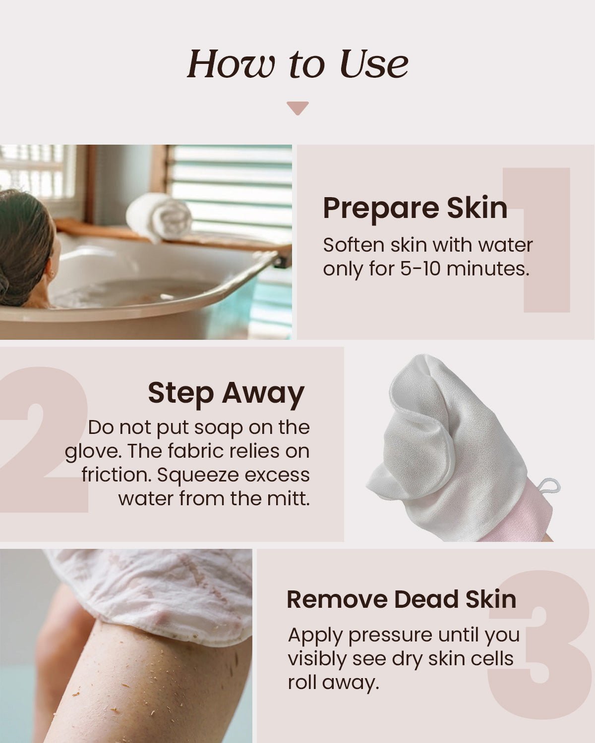 Feelits 6A Grade Mulberry Silk Exfoliating Gloves (2-Pack) - FEELITS