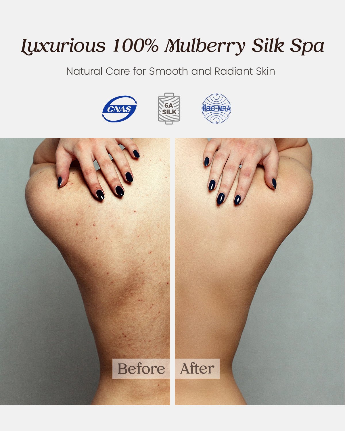 Feelits 6A Grade Mulberry Silk Exfoliating Gloves (2-Pack) - FEELITS