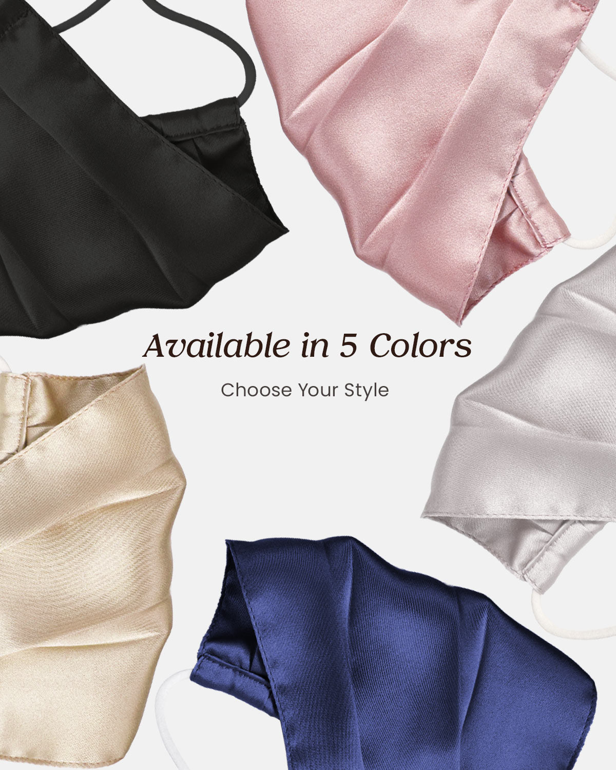 Feelits 6A Grade Mulberry Silk Face Mask, Expandable Pleated Fit Everyone - FEELITS