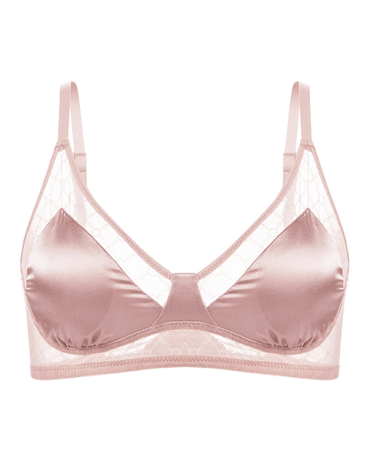 Feelits 6A Grade Mulberry Silk Lace Triangle Bralette - FEELITS