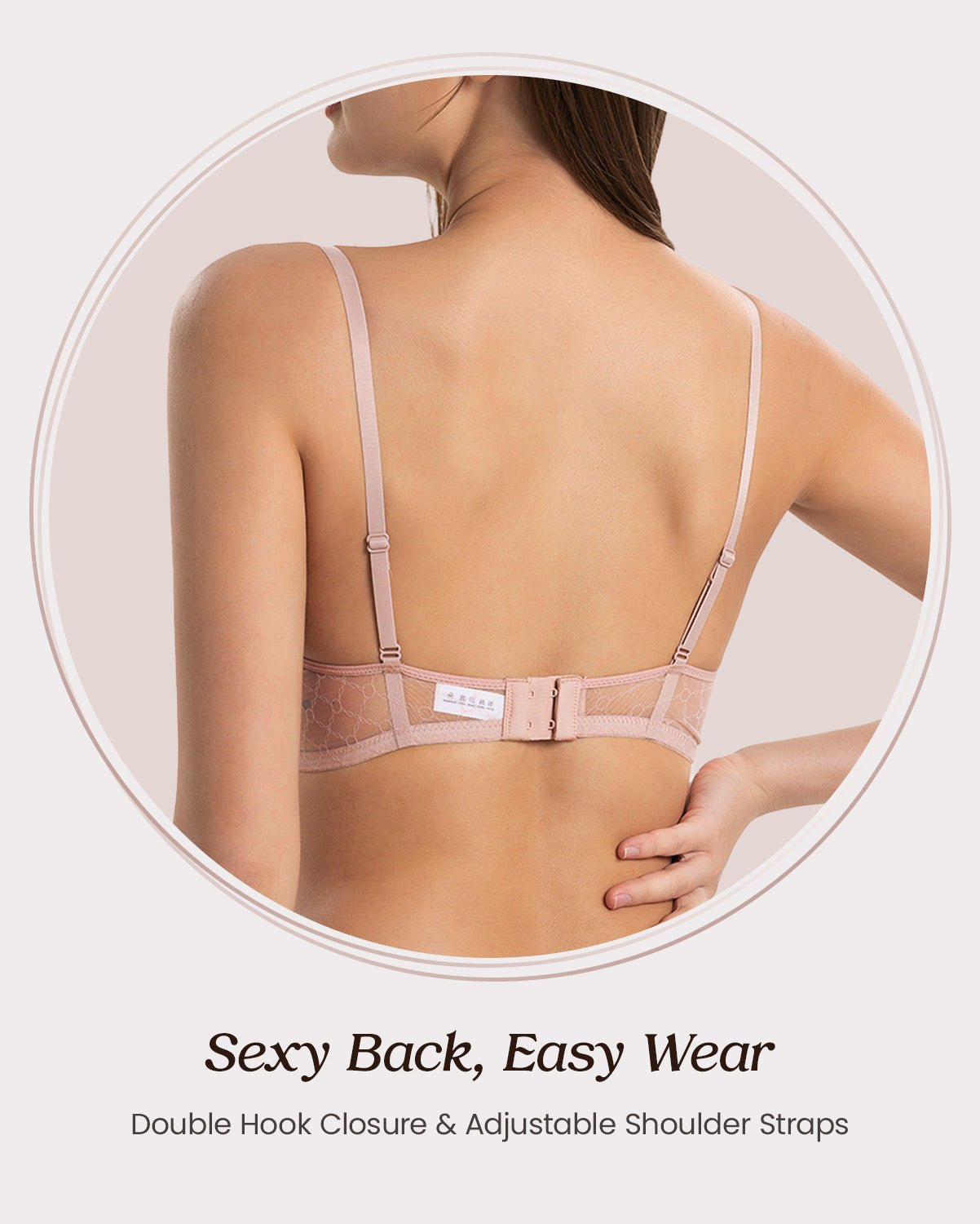 Feelits 6A Grade Mulberry Silk Lace Triangle Bralette - FEELITS