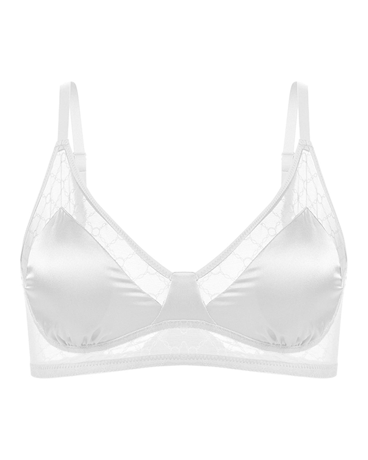 Feelits 6A Grade Mulberry Silk Lace Triangle Bralette - FEELITS