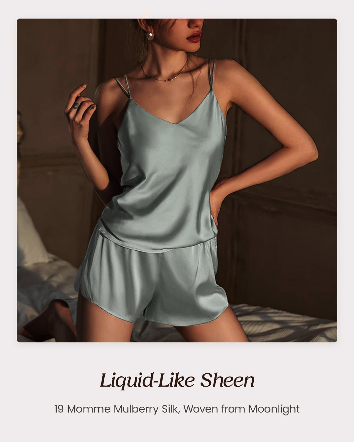 Feelits 6A Grade Mulberry Silk - Luxury V - Neck Cami & Shorts - FEELITS