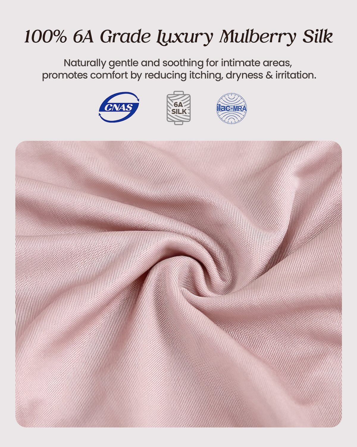 FEELITS KN05 Silk Bikini Panties – 100% Mulberry Silk, High-Cut & Breathable