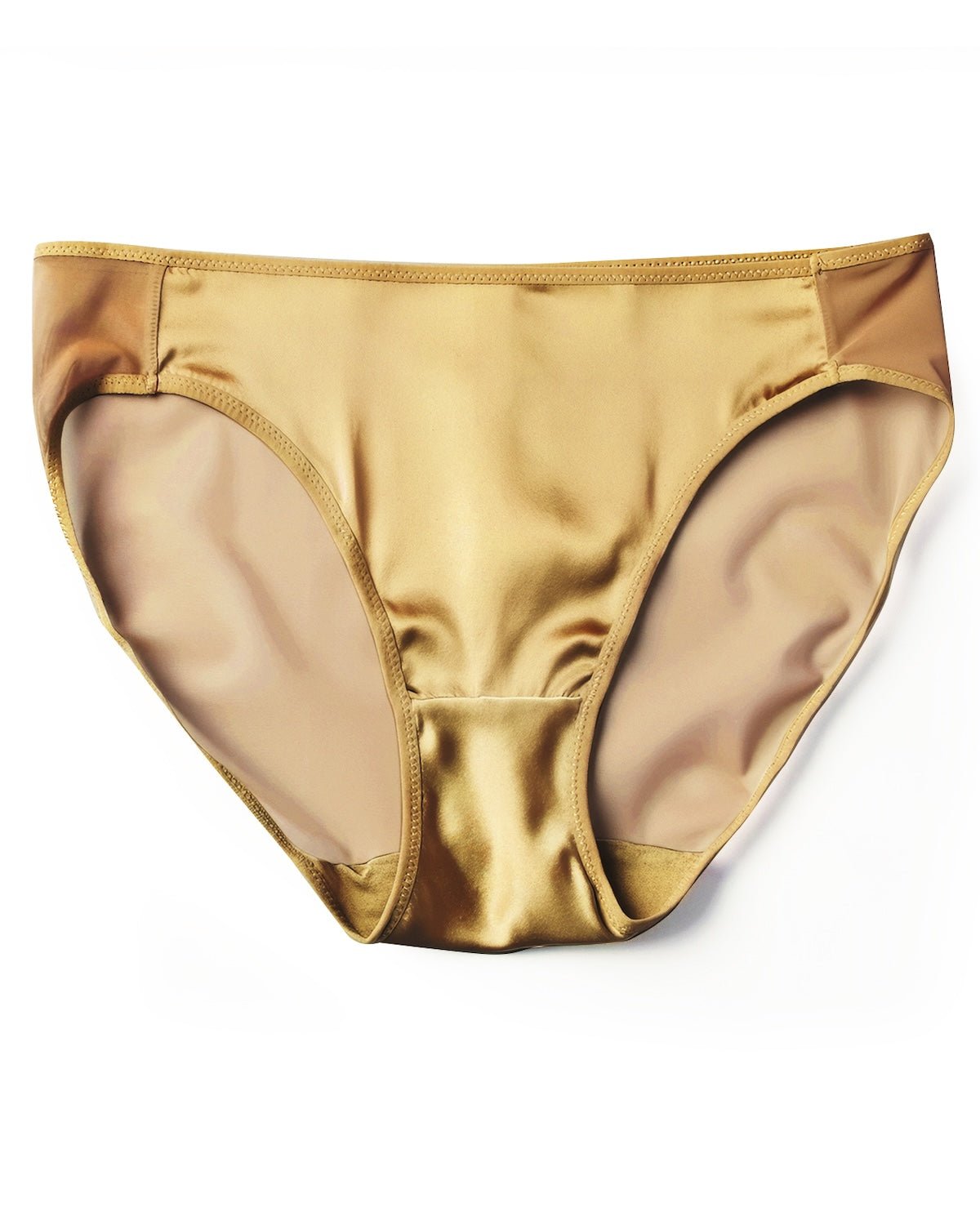 Feelits 6A grade mulberry silk hipster bikini panties for women in golden – ultra-breathable, moisture-wicking, quick-dry underwear