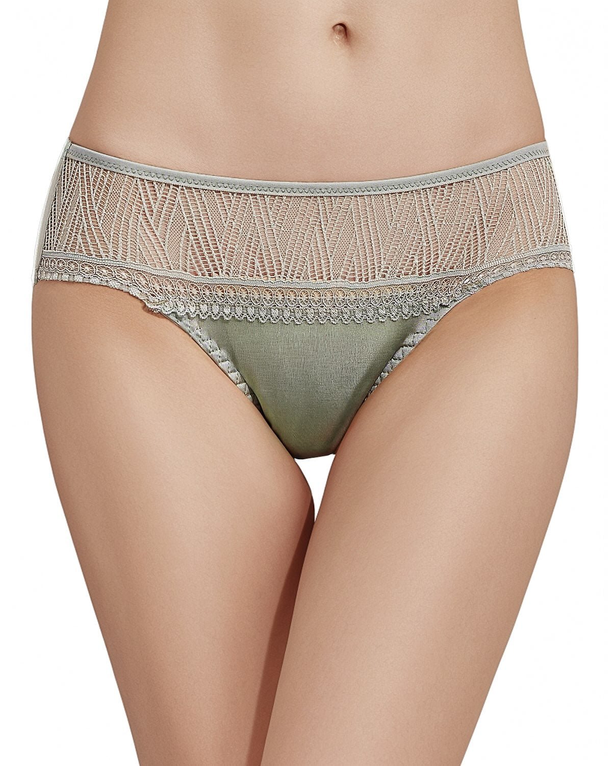 FEELITS KN11 Silk Satin Lace Bikini Panties – 6A Mulberry Silk, Ultra-Breathable & Quick-Dry - FEELITS