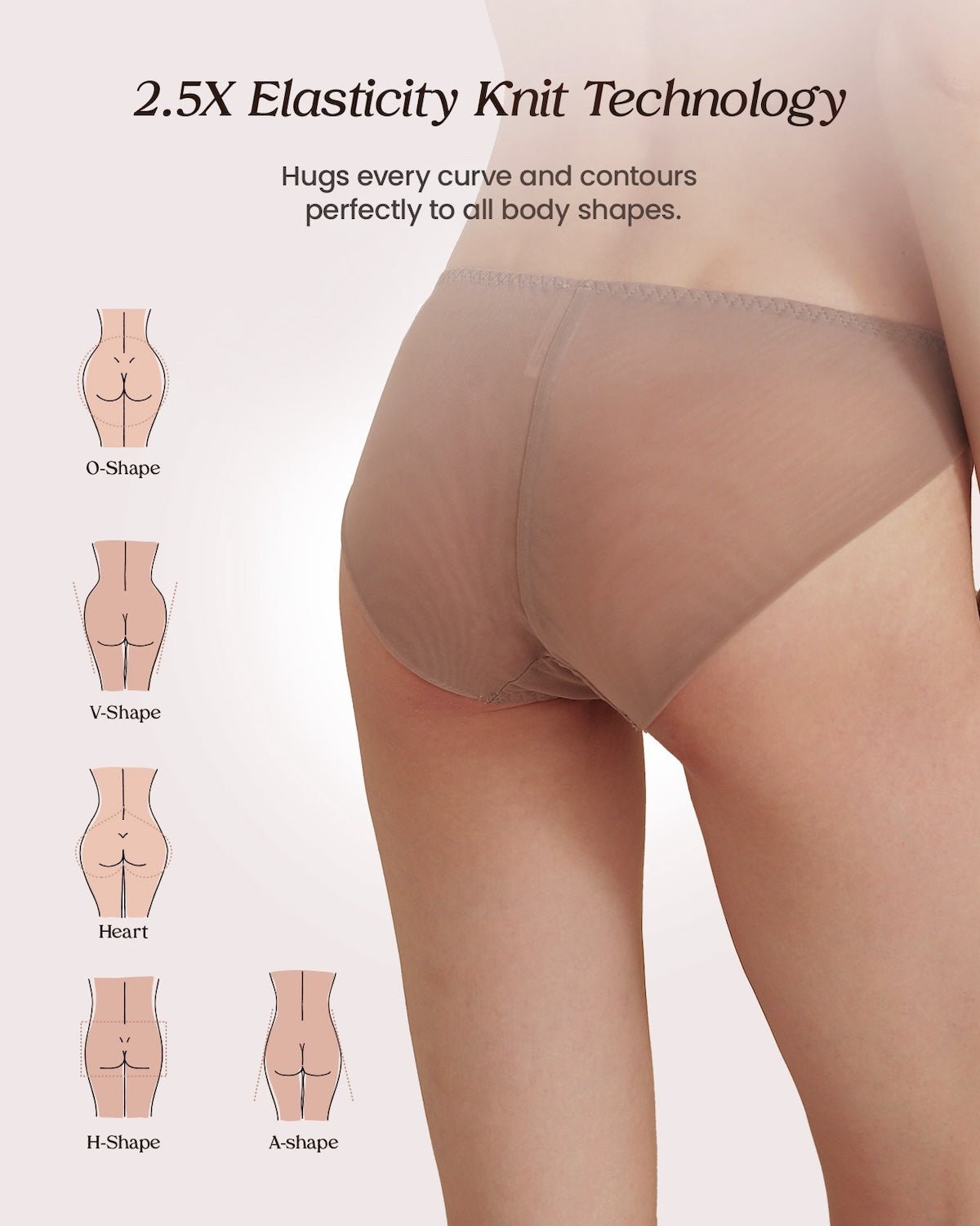 FEELITS KN09 Silk Satin Bikini Panties – 6A Mulberry Silk, Breathable & Quick-Dry - FEELITS