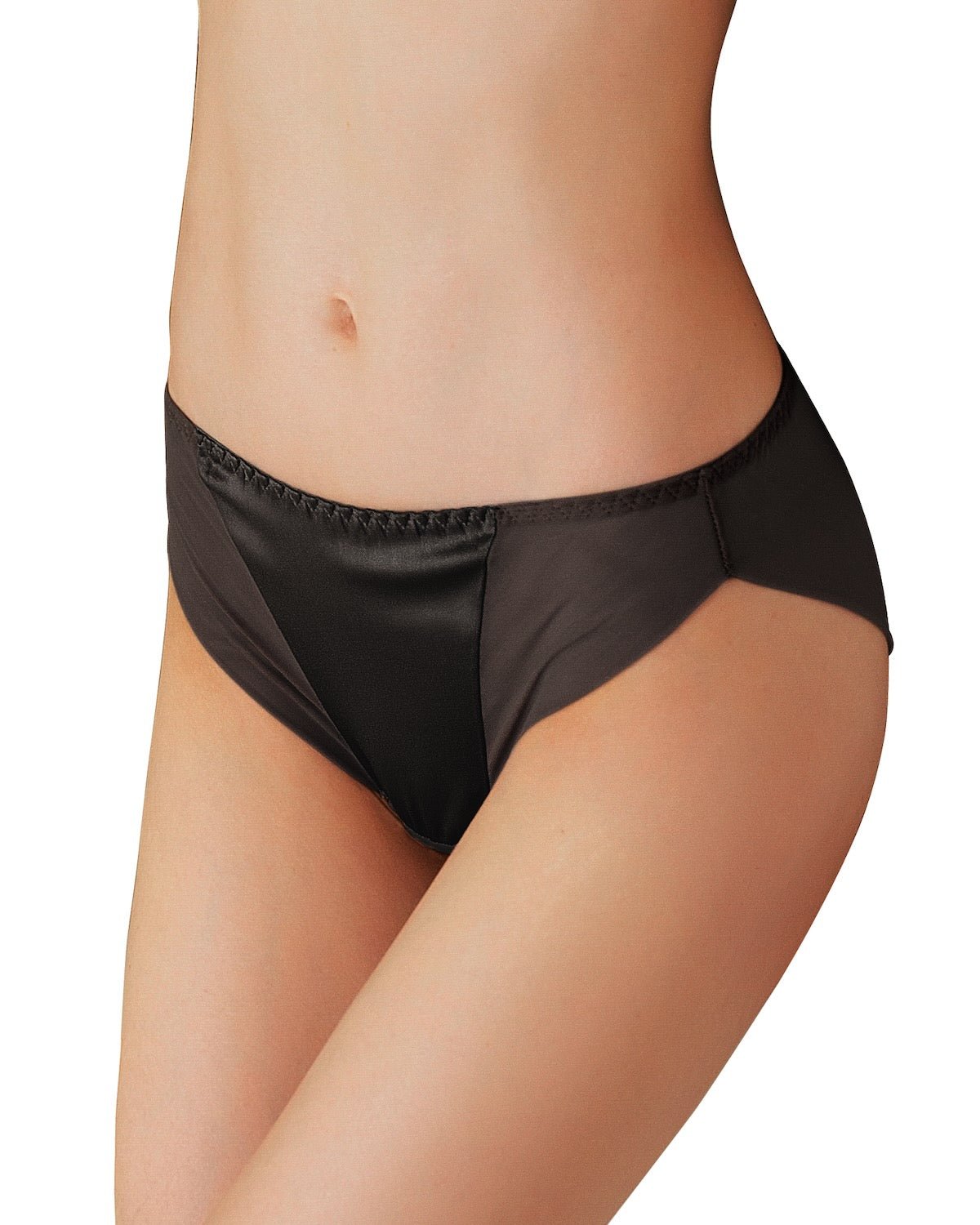 FEELITS KN09 Silk Satin Bikini Panties – 6A Mulberry Silk, Breathable & Quick-Dry - FEELITS