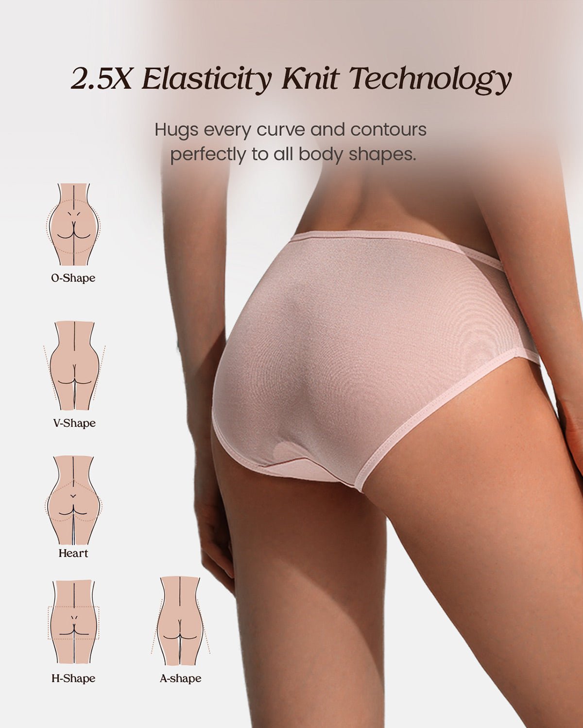 Feelits 6A Grade Mulberry Silk Panties:Classic Bikini - FEELITS
