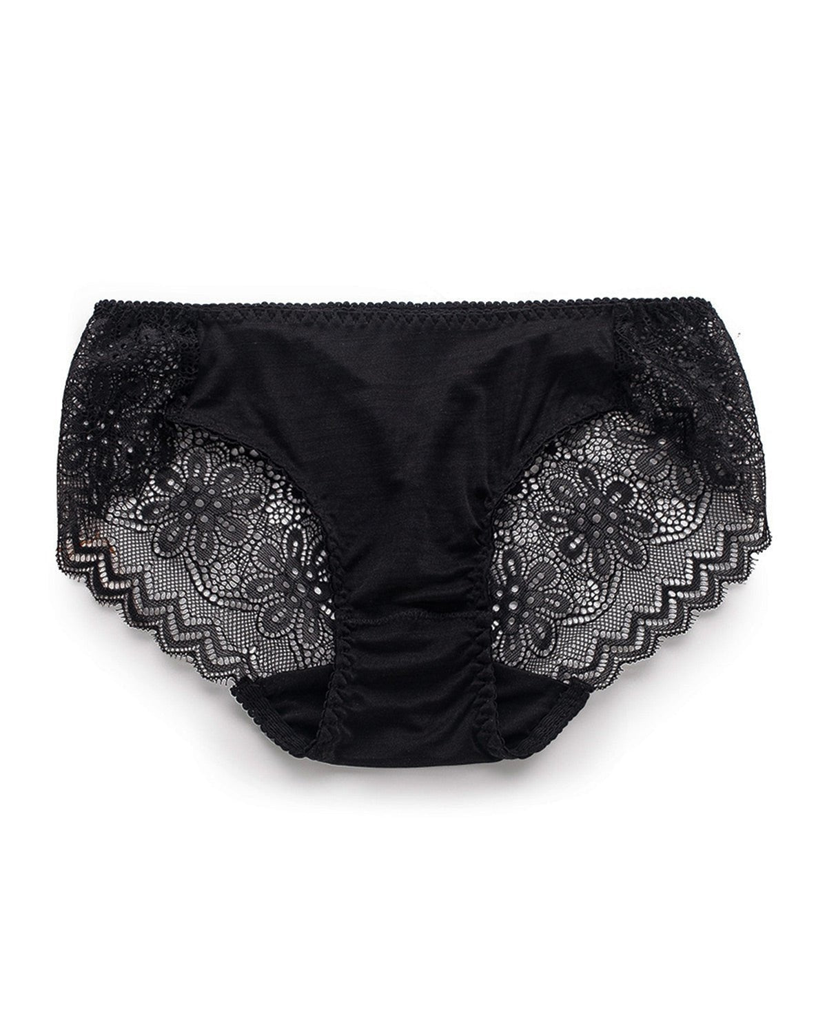 Feelits 6A Grade Mulberry Silk Panties:Lace Hipster - FEELITS