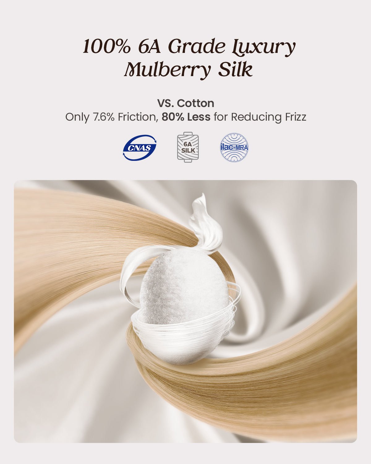FEELITS BNT01 Mulberry Silk Sleep Bonnet for Long Hair – Adjustable, Soft & Frizz-Reducing - FEELITS