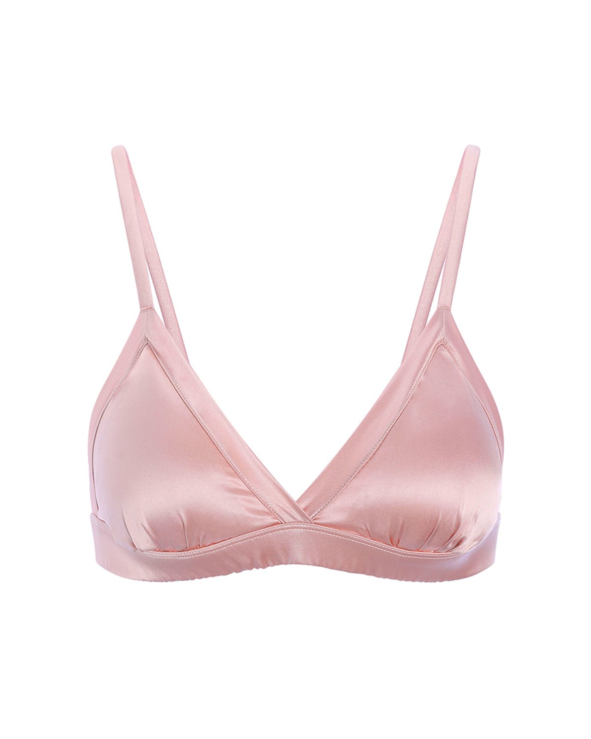 Feelits 6A Grade Mulberry Silk Wireless Silk - Silk Satin Triangle Bralette - FEELITS
