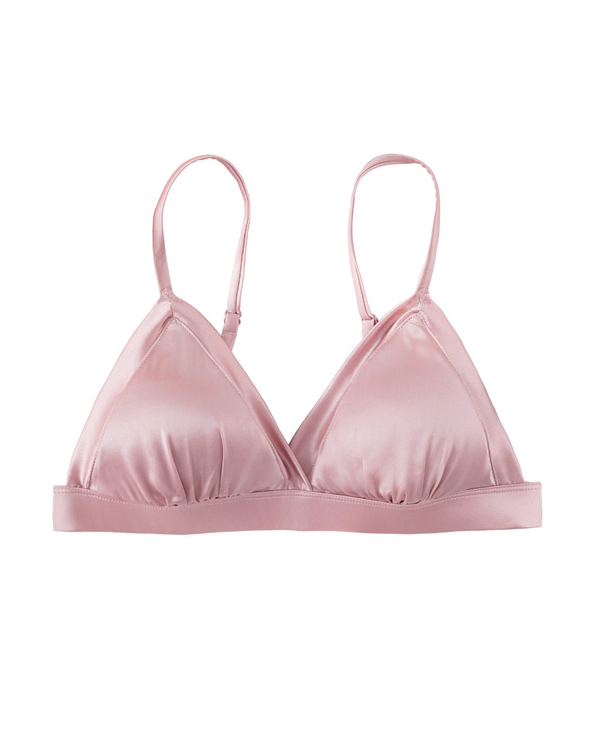 FEELITS BRA04 Silk Wireless Triangle Bralette – 6A Mulberry Silk, Breathable & Ultra-Soft - FEELITS