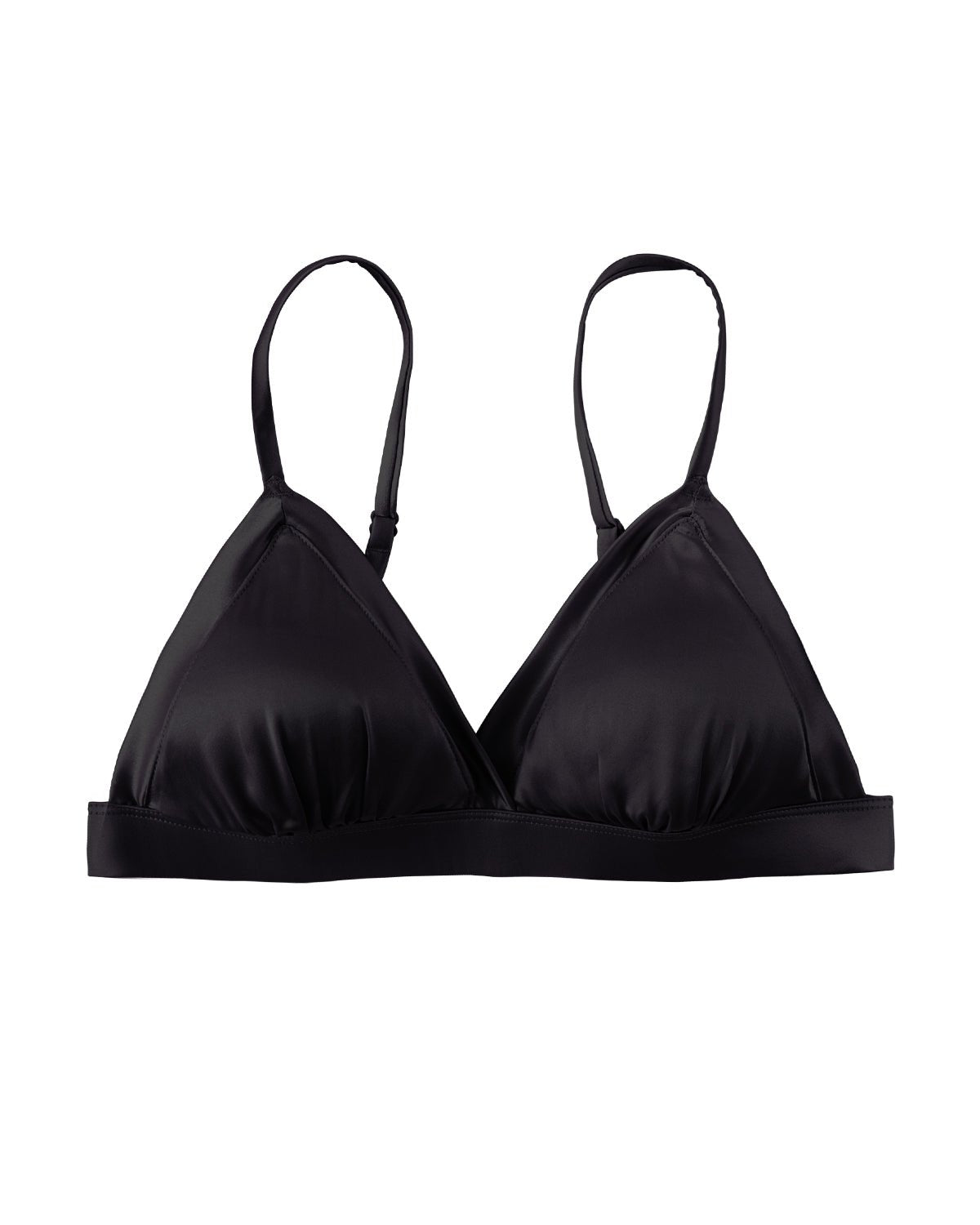FEELITS BRA04 Silk Wireless Triangle Bralette – 6A Mulberry Silk, Breathable & Ultra-Soft - FEELITS