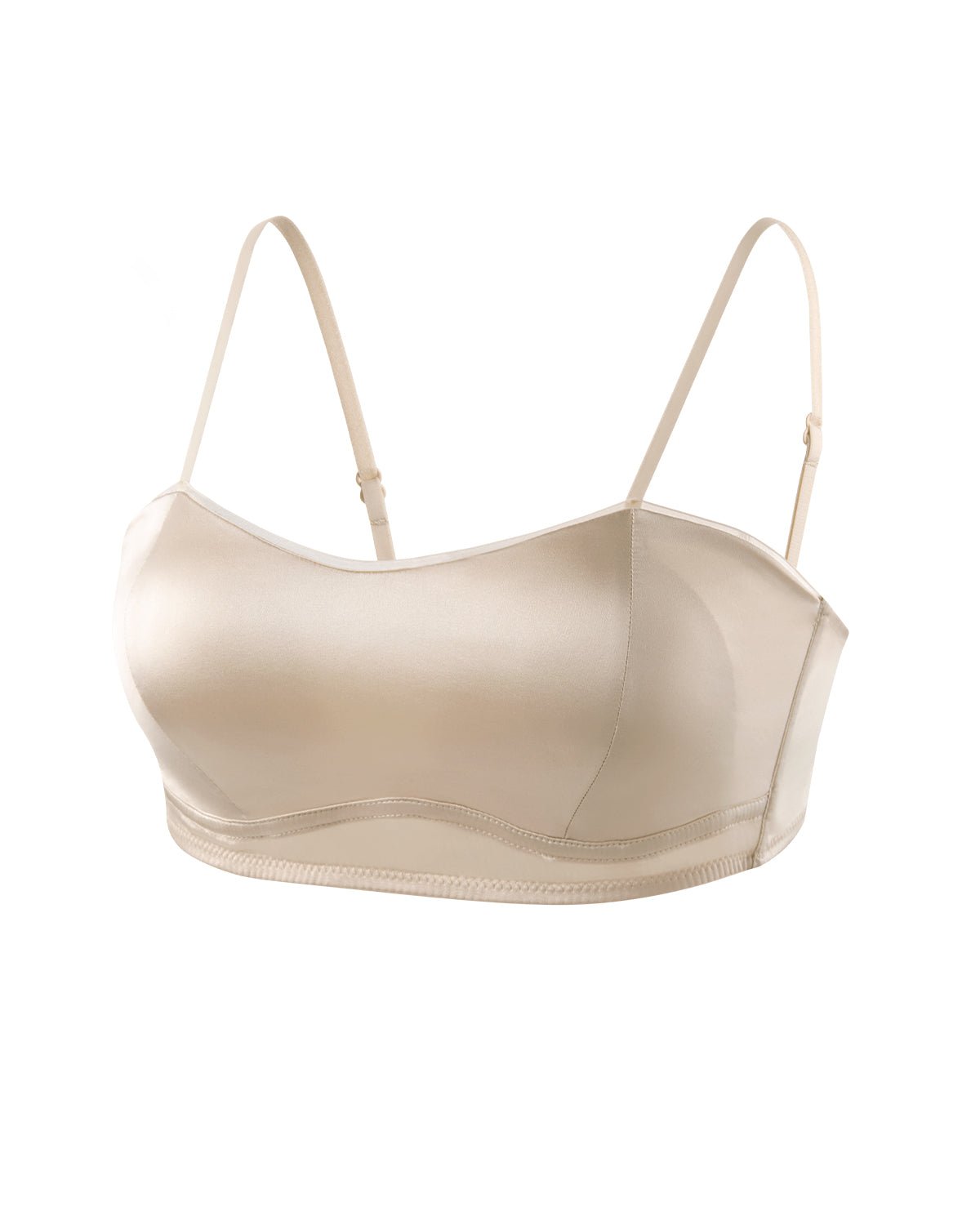 22 Momme Silk Padded Crop Top | FEELITS